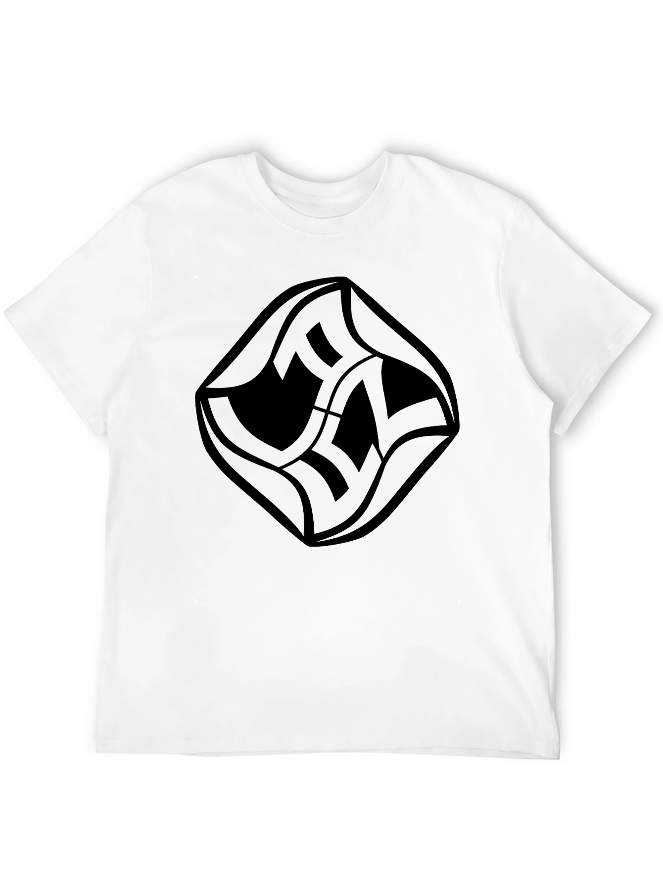 Black Modern Graphic Tee - Stylish Black Design view 12