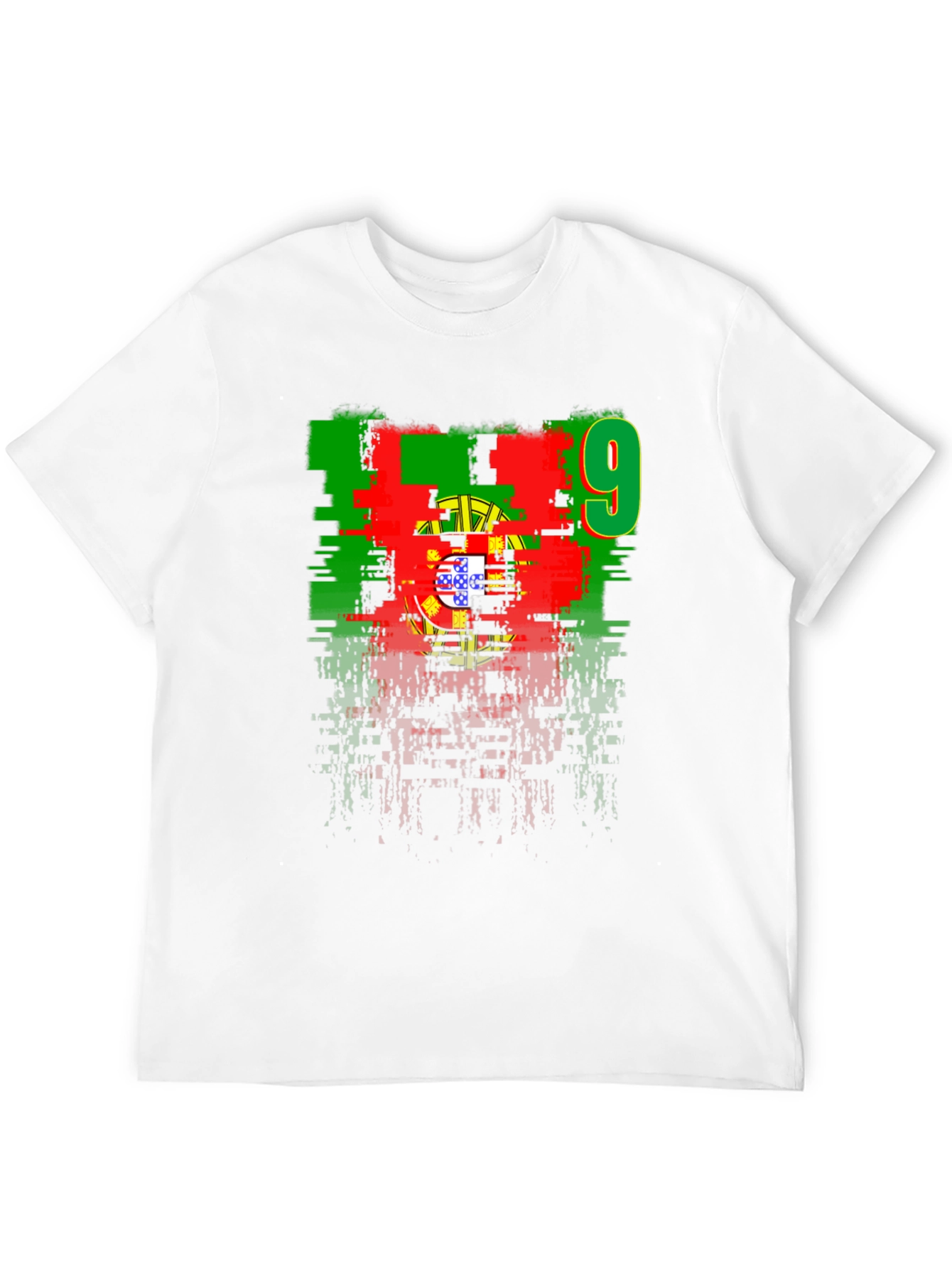 Portugal Flag Number 9 Graphic T-Shirt - 12