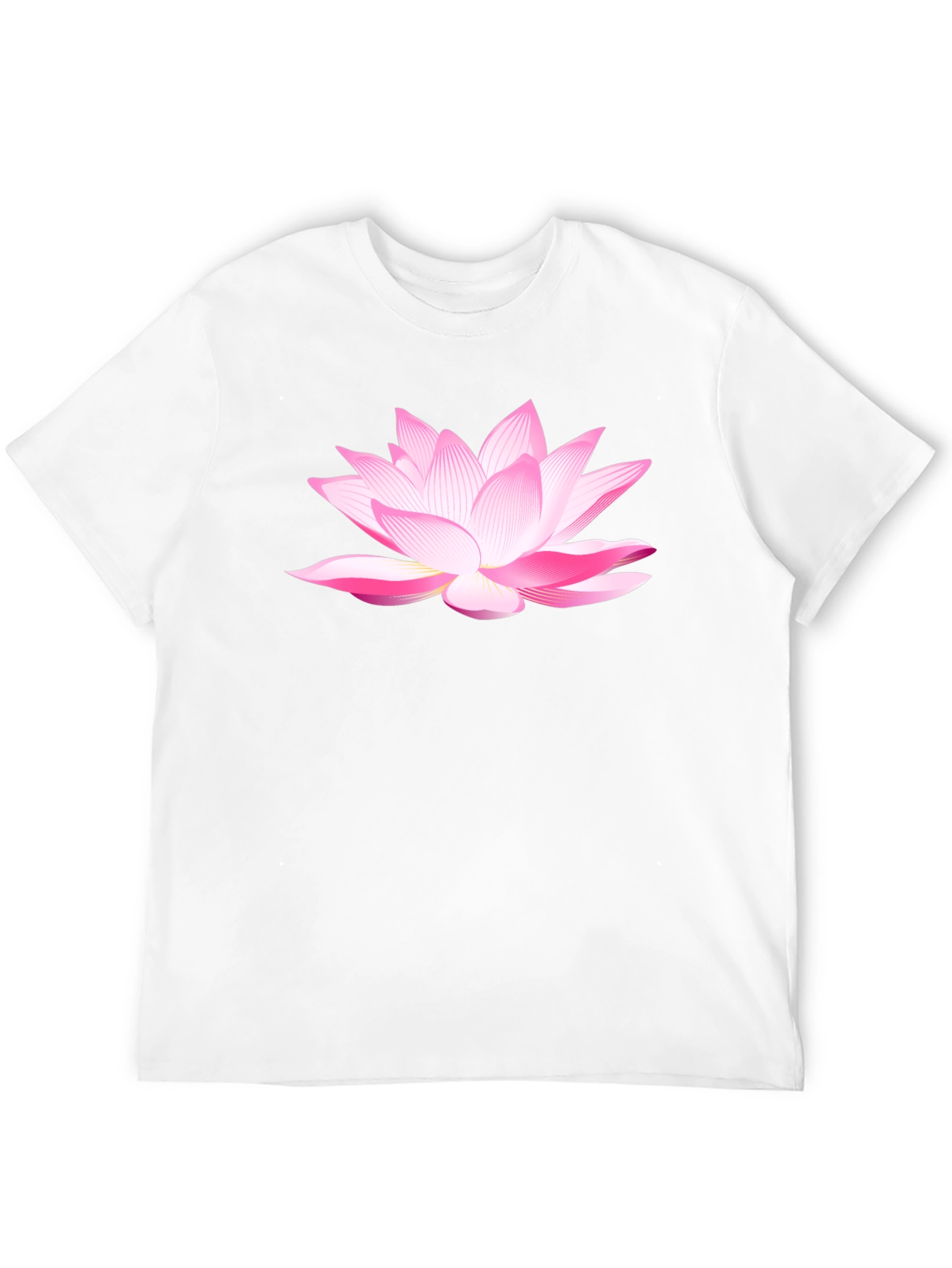 Black Lotus Flower Graphic T-Shirt - Black Cotton Blend view 12