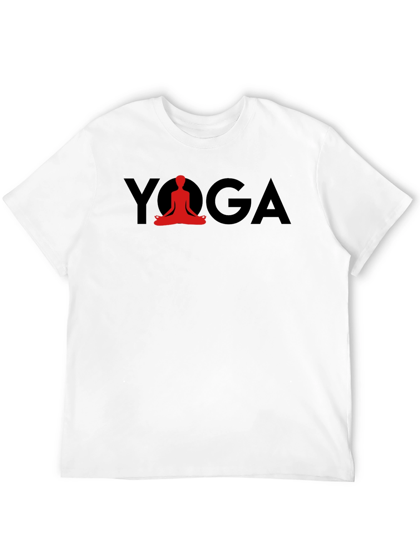 Black Yoga Meditation T-Shirt - Relaxed Fit view 12
