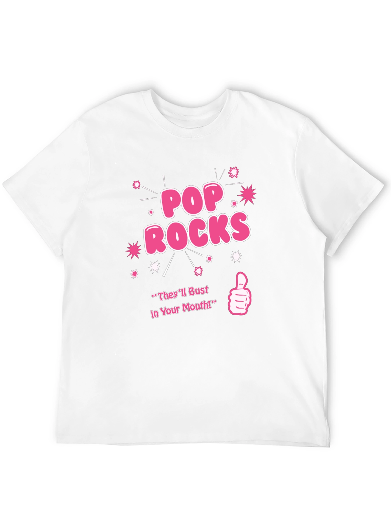 Black Pop Rocks Graphic Novelty T-Shirt view 12