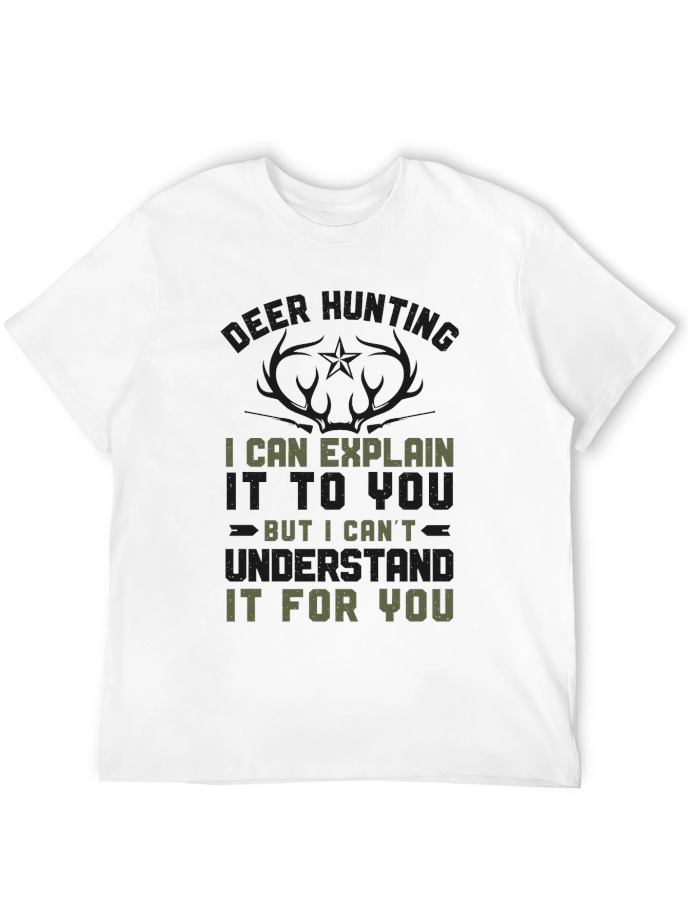 Black Deer Hunting T-Shirt - Explain But Not Understand view 12