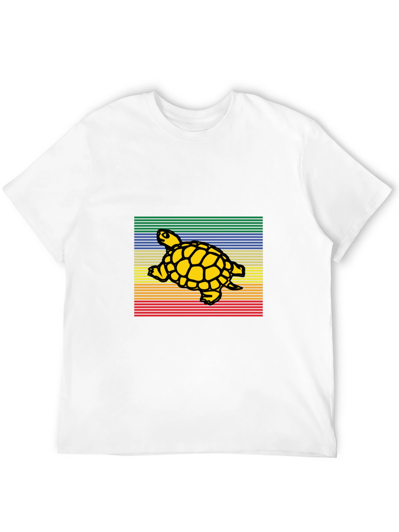 Black Retro Turtle Graphic T-Shirt view 12
