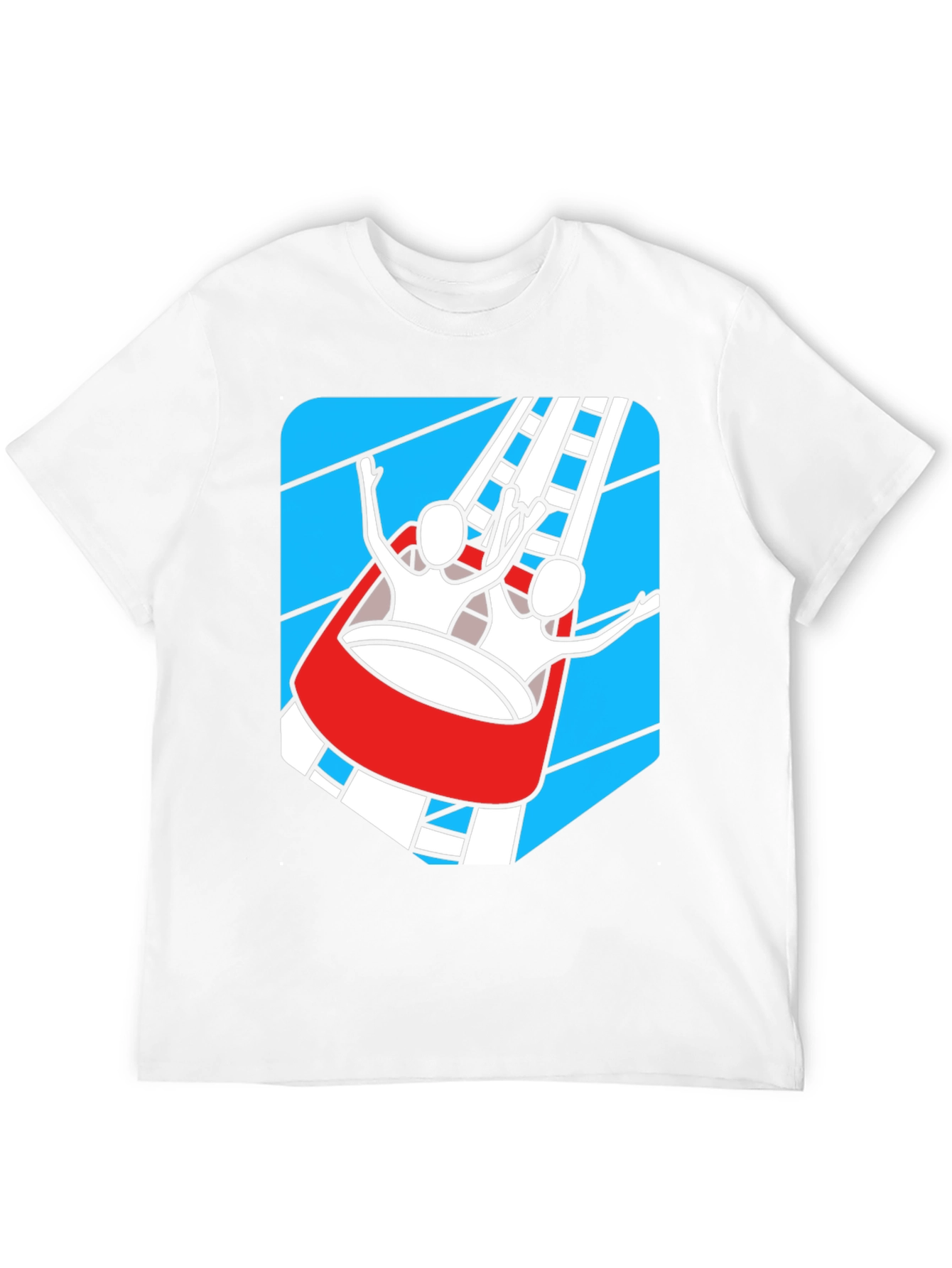 Black Roller Coaster Ride T-Shirt - Thrill Seeker Tee view 12