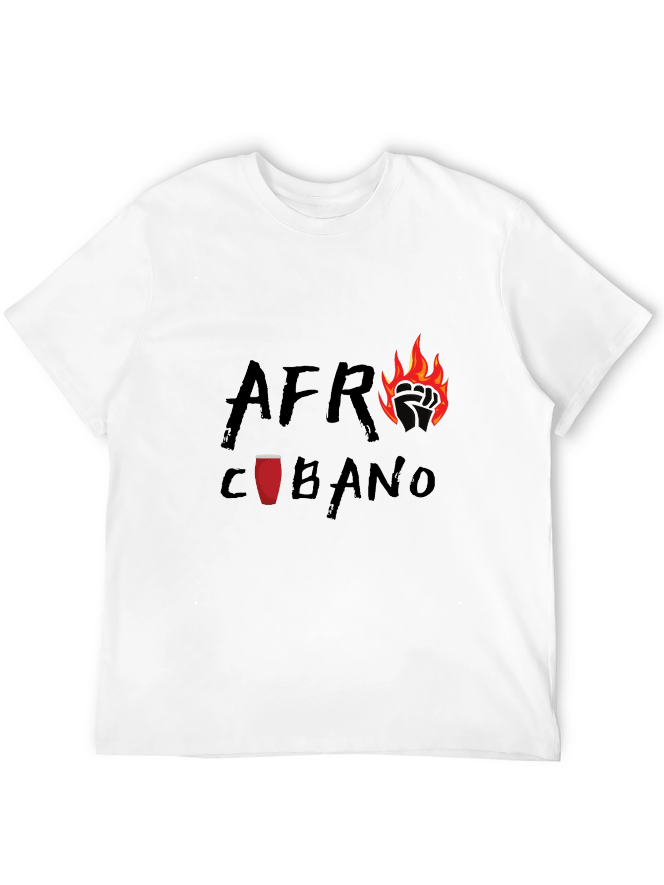 Black Afro Cubano T-Shirt - Stylish Graphic Tee view 12