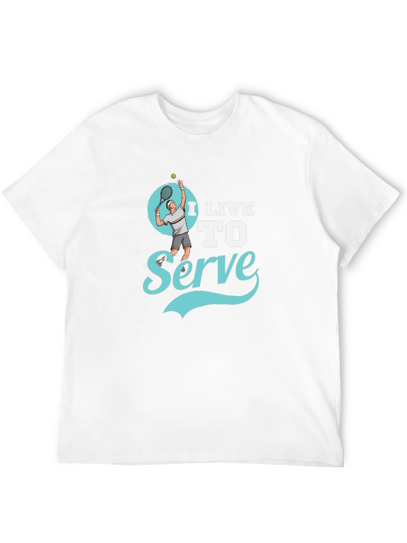 I Live to Serve Black Graphic T-Shirt - 12