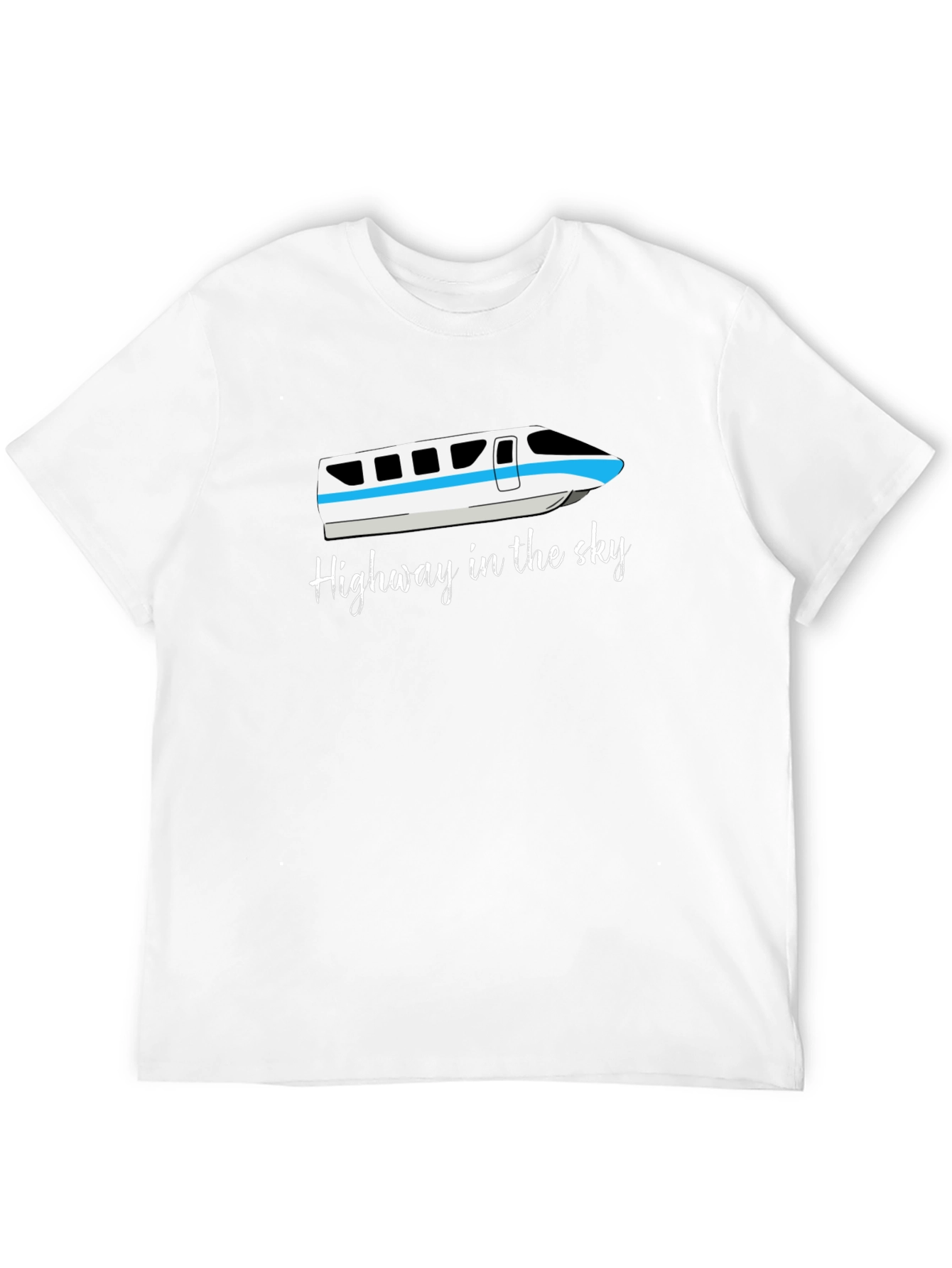 Black Highway in the Sky Monorail T-Shirt view 12