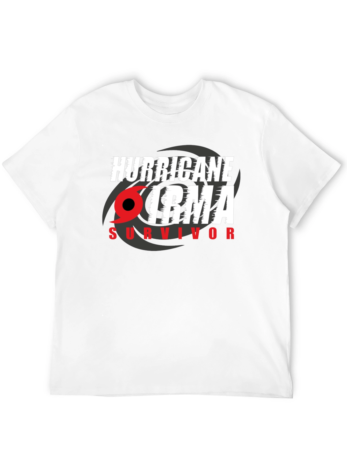 Black Hurricane Irma Survivor T-Shirt view 12