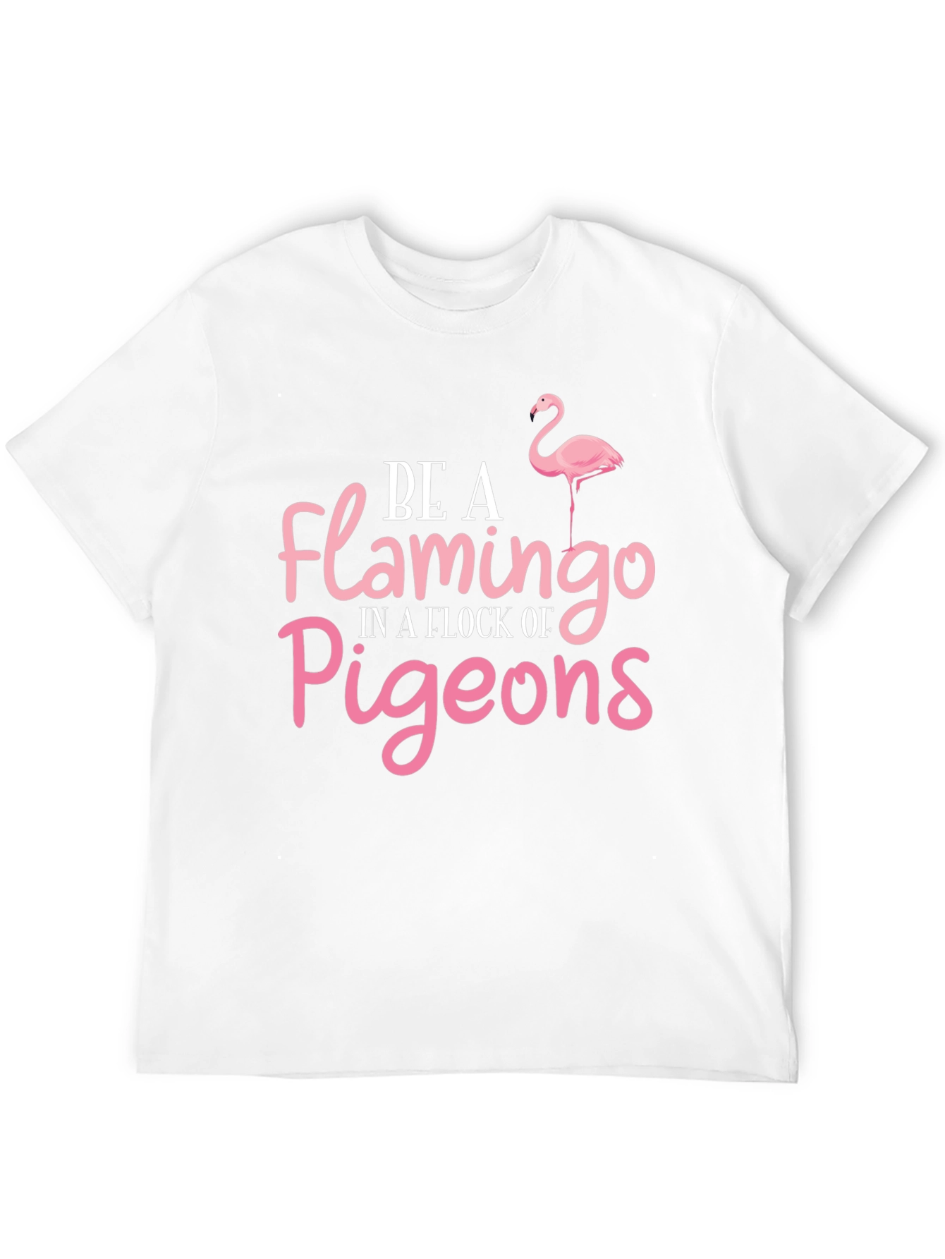 Black Be a Flamingo Black T-Shirt view 12