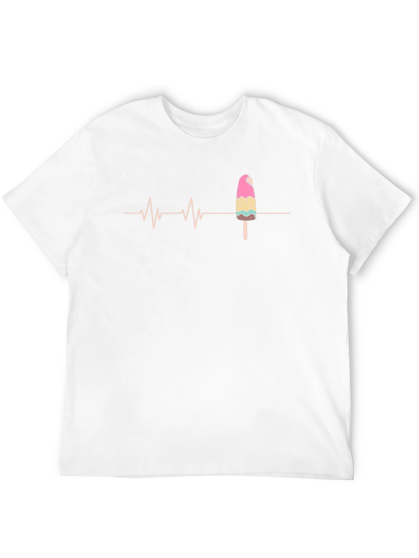 Black Ice Cream Heartbeat T-Shirt view 12
