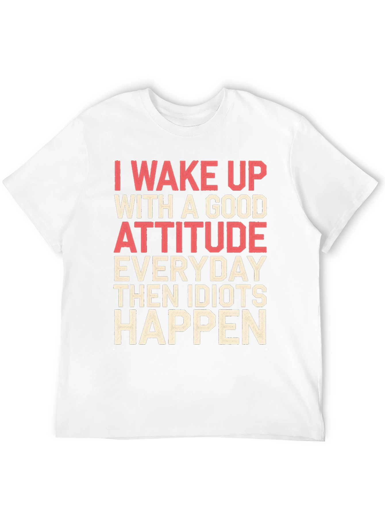 Black Funny Attitude T-Shirt - I Wake Up With A Good Attitude view 12