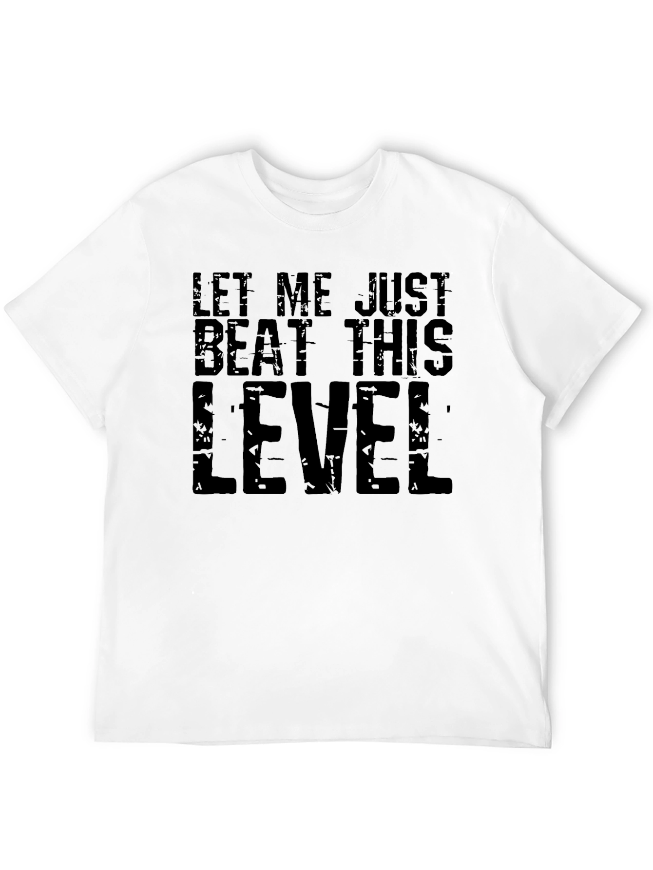Black Let Me Just Beat This Level T-Shirt Gamer Tee view 12