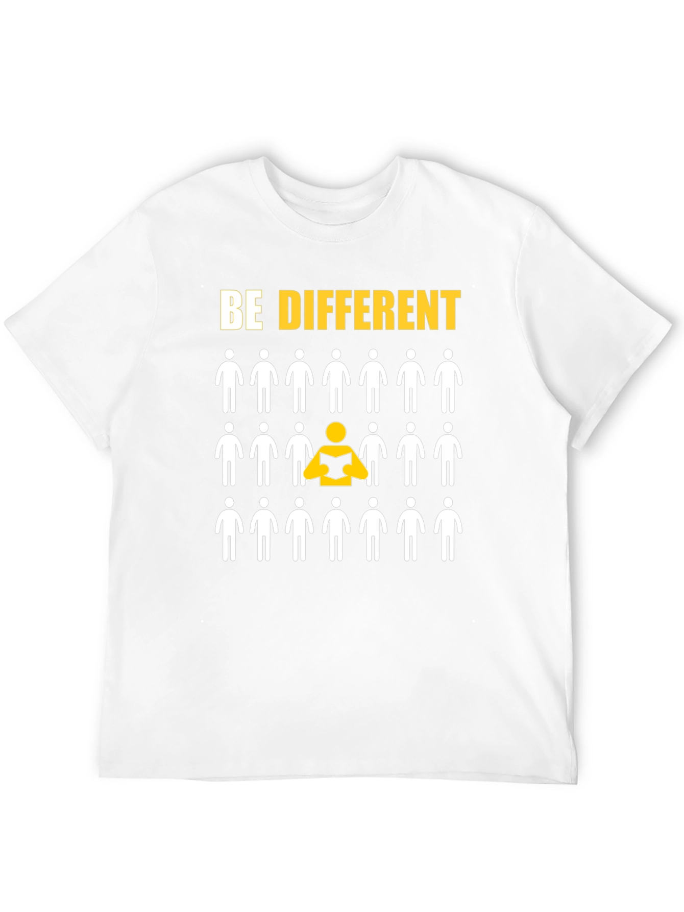 Black Be Different Graphic Tee - Unisex Crew Neck T-Shirt view 12