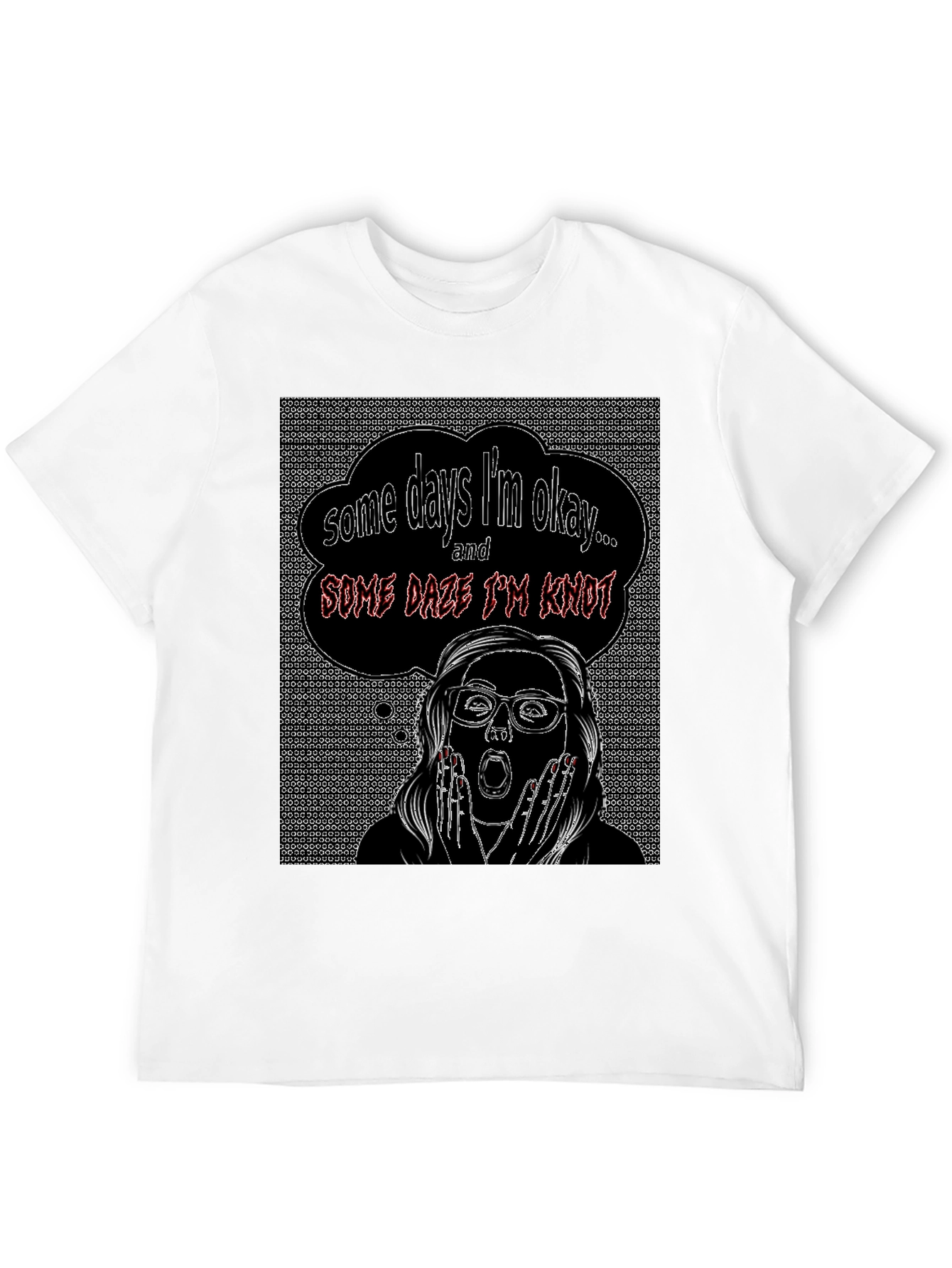 Black Some Days I'm Okay T-Shirt view 12