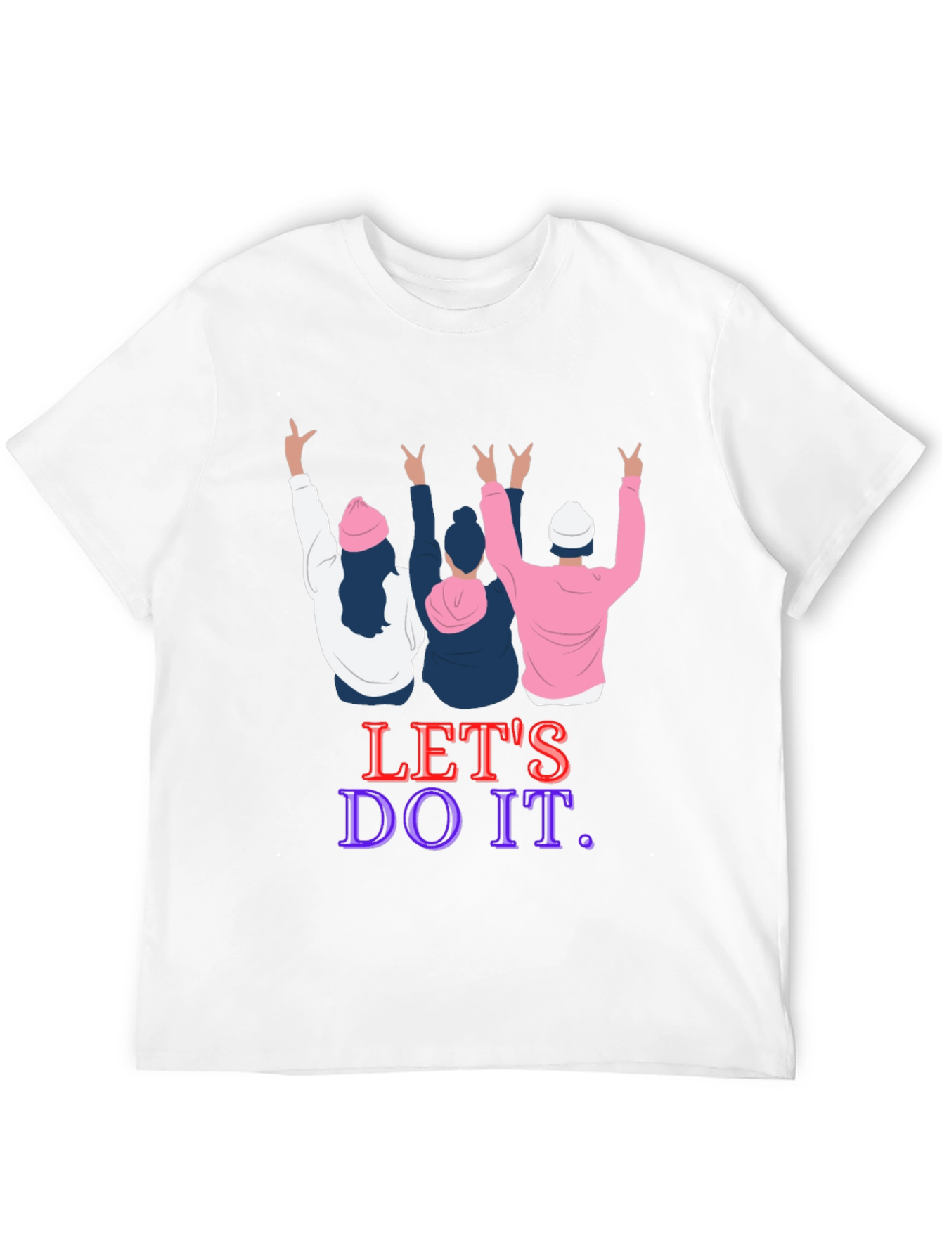 Black Let's Do It Graphic Tee view 12