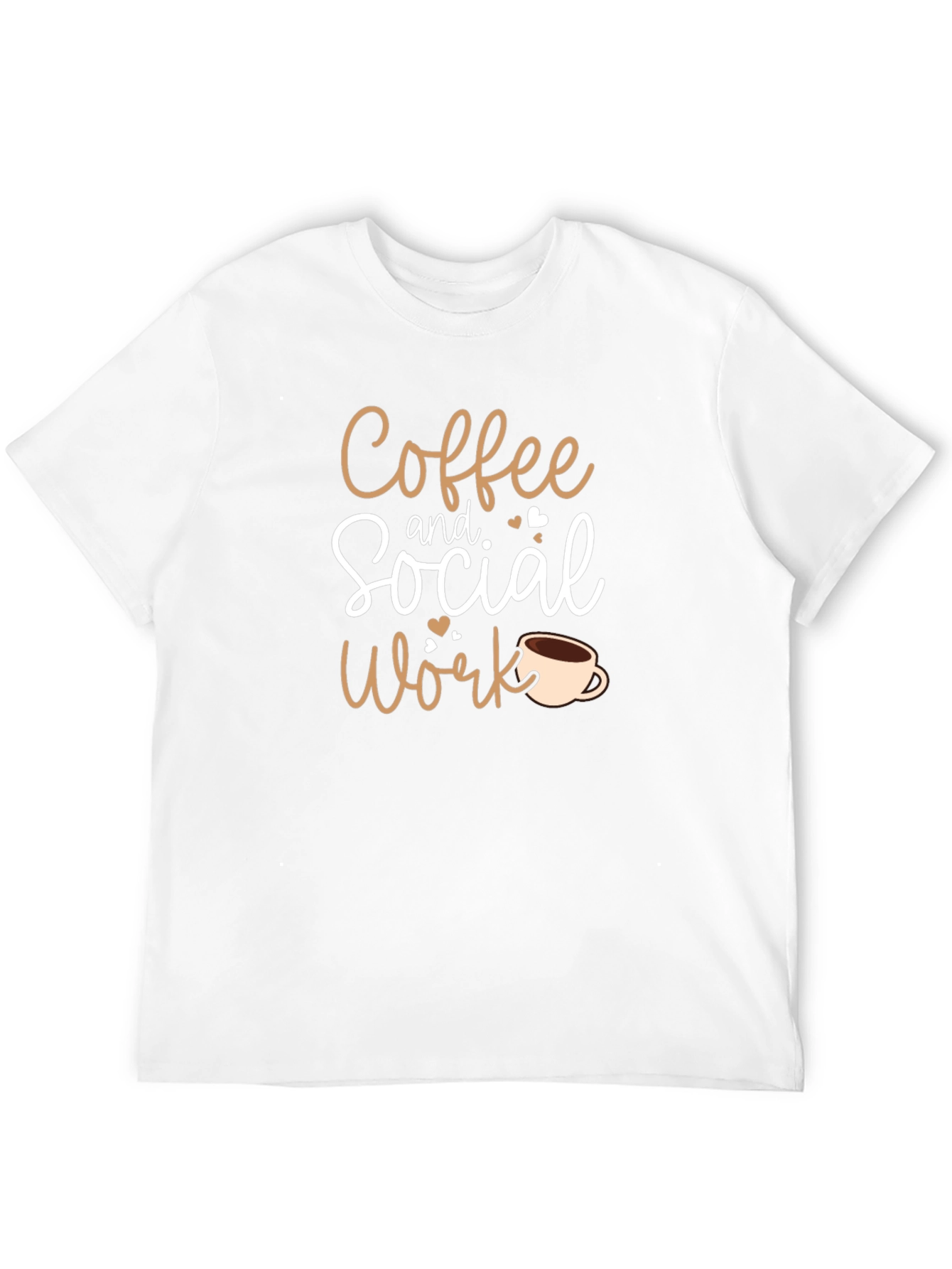 Black Coffee and Social Work Black T-Shirt view 12