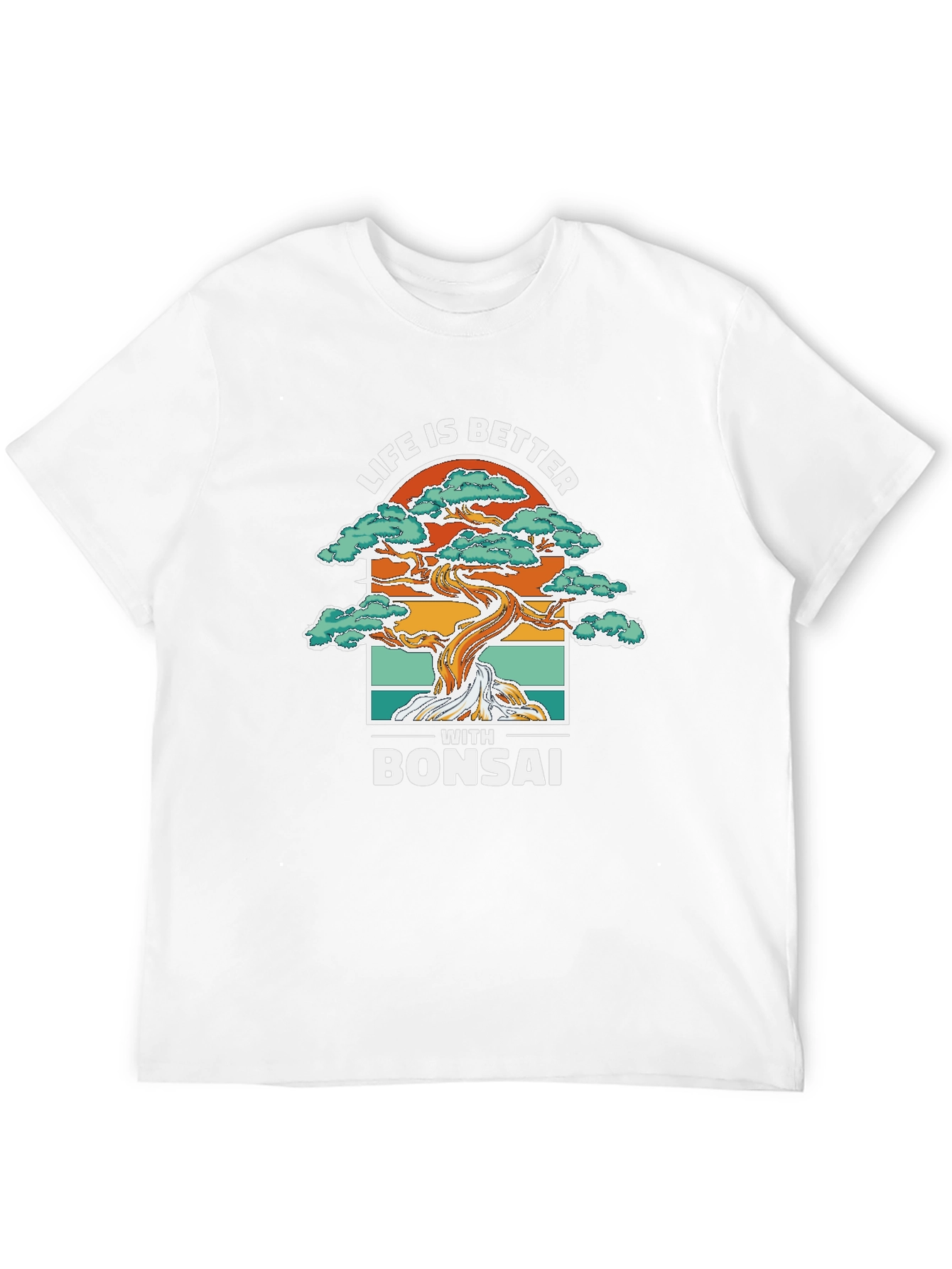 Black Life is Better with Bonsai Graphic T-Shirt view 12