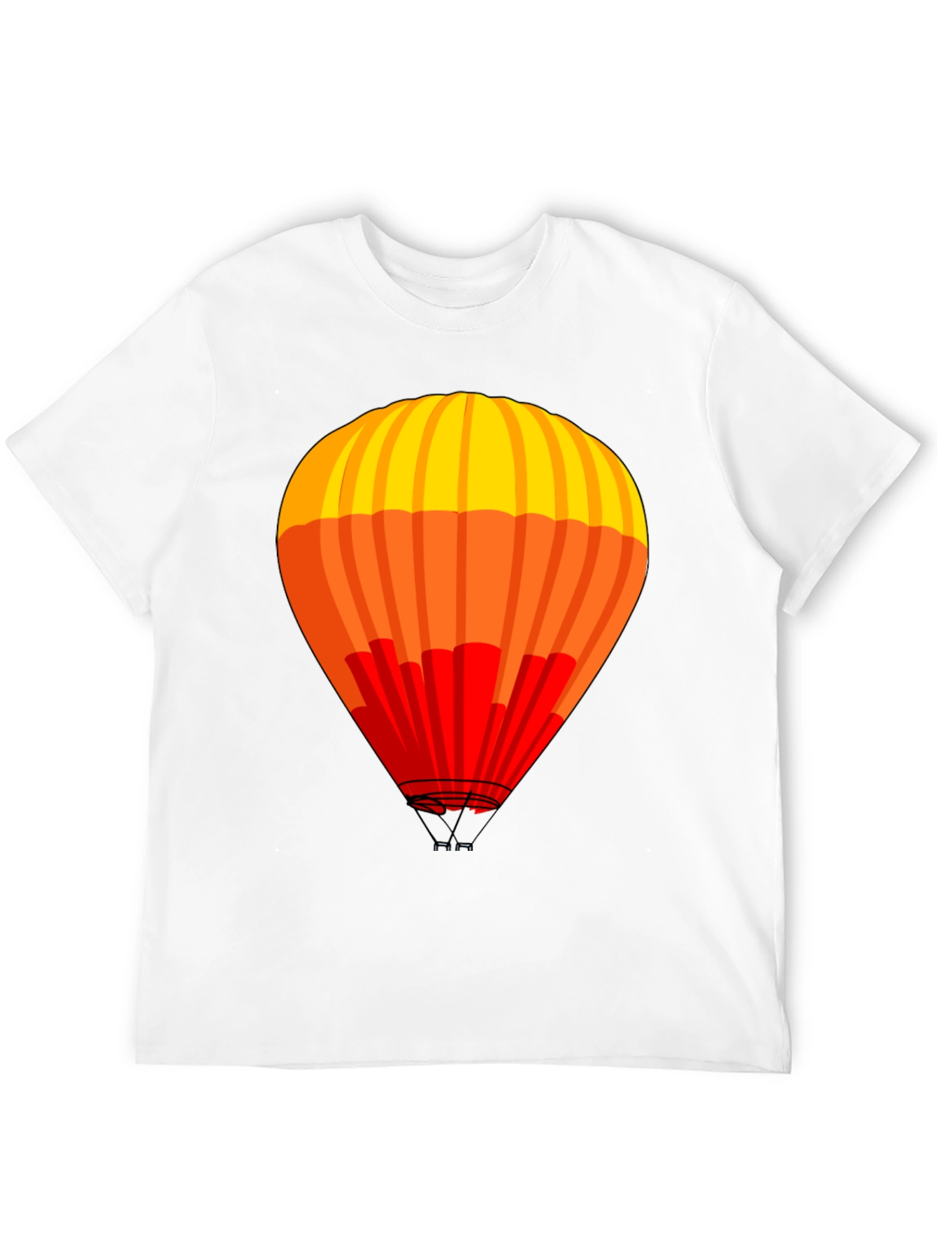 Black Hot Air Balloon Graphic T-Shirt view 12
