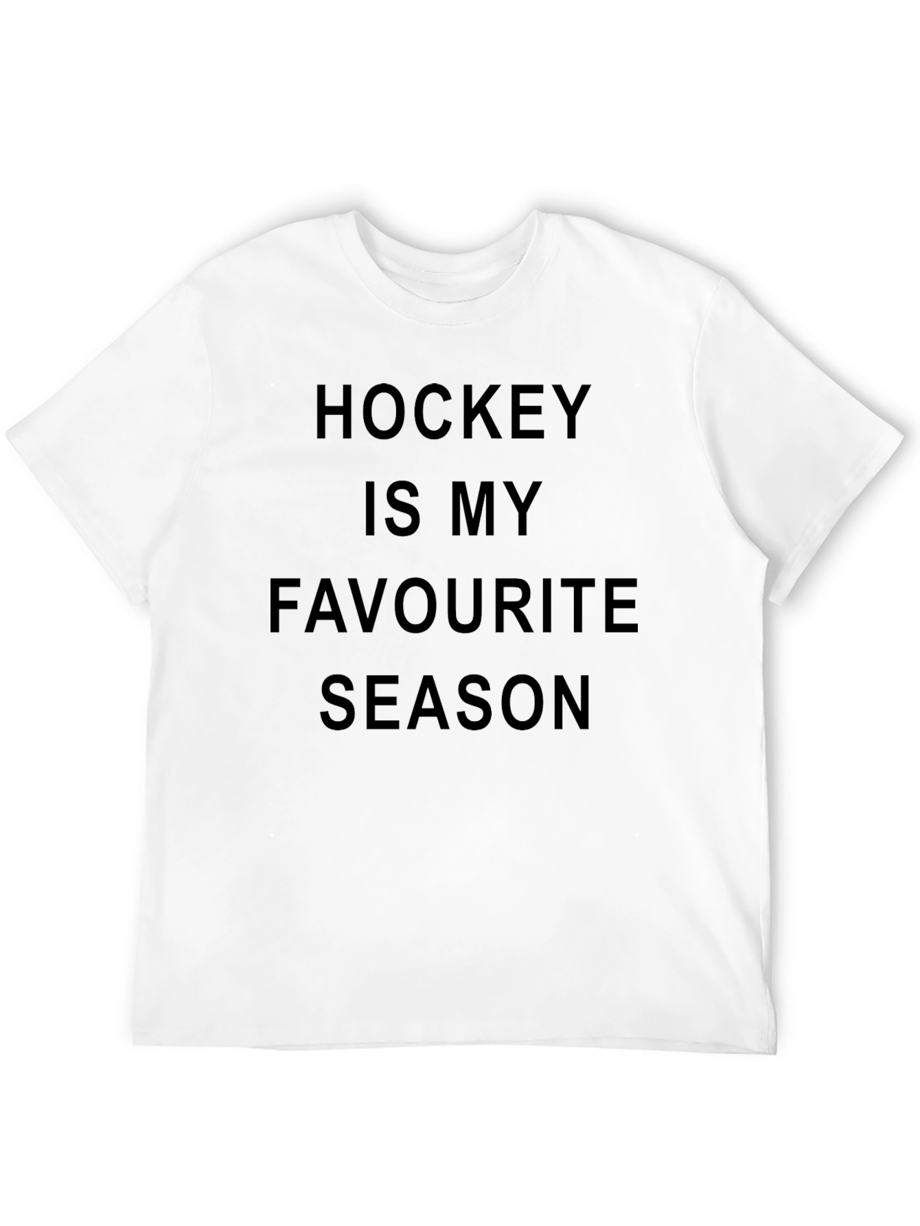 Black Hockey is My Favorite Season Graphic Tee - Black T-Shirt view 12