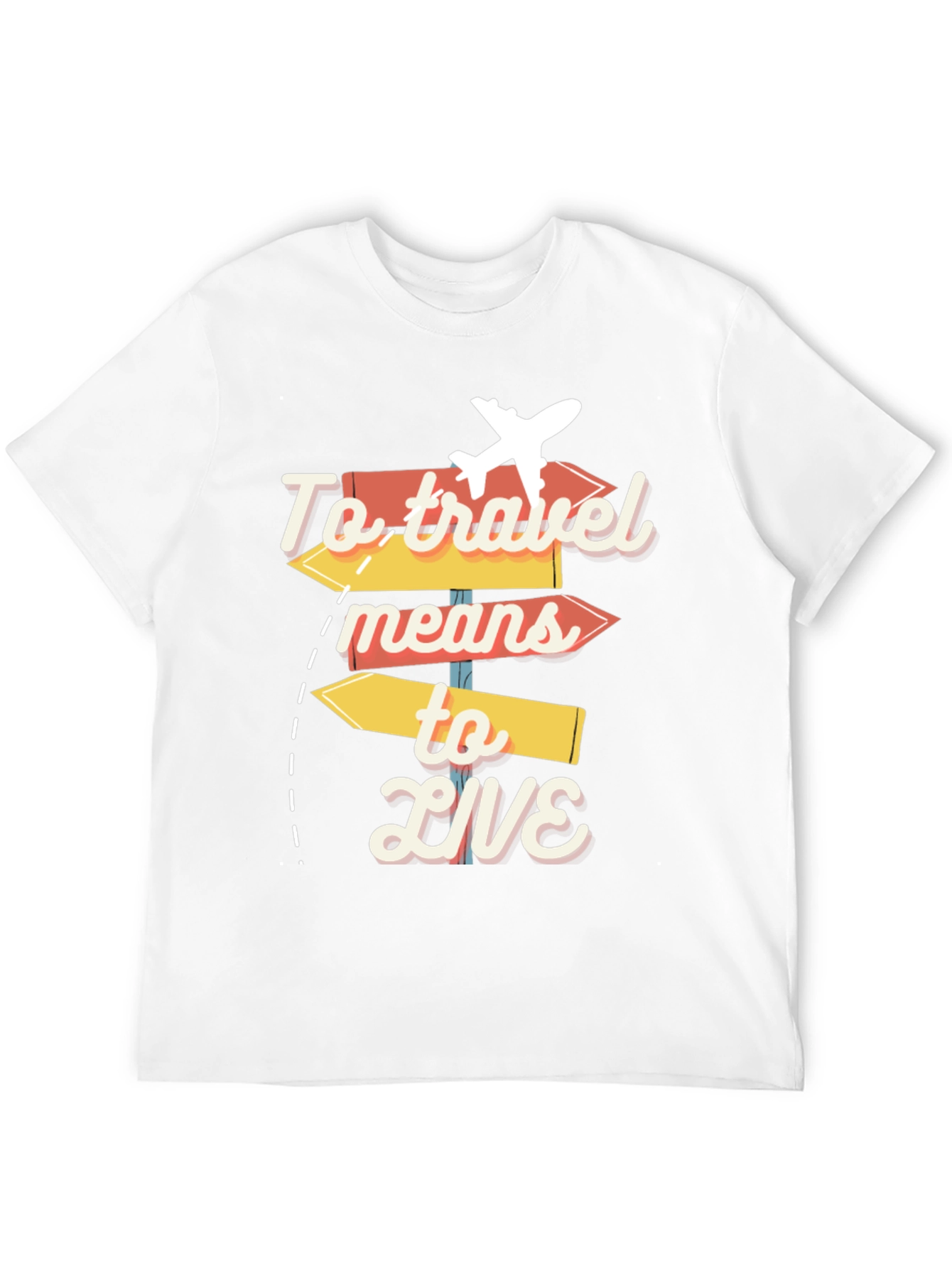 To Travel Means to Live Graphic Tee - 12