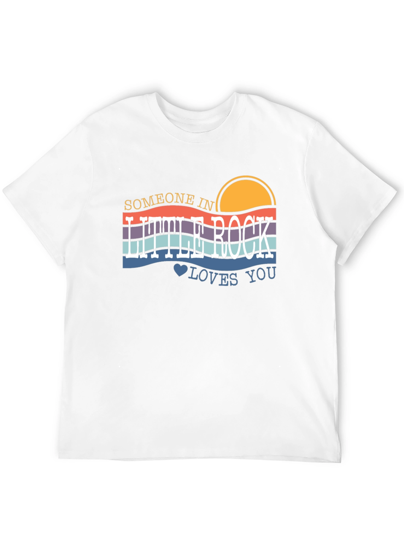 Black Little Rock Loves You Graphic Tee view 12