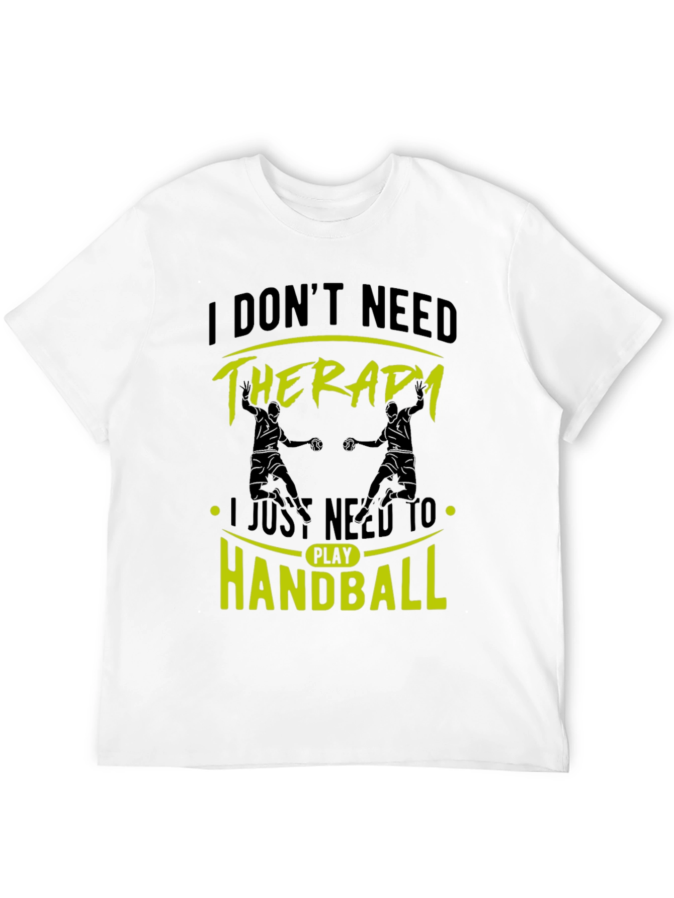 Black Handball Therapy Black T-Shirt view 12