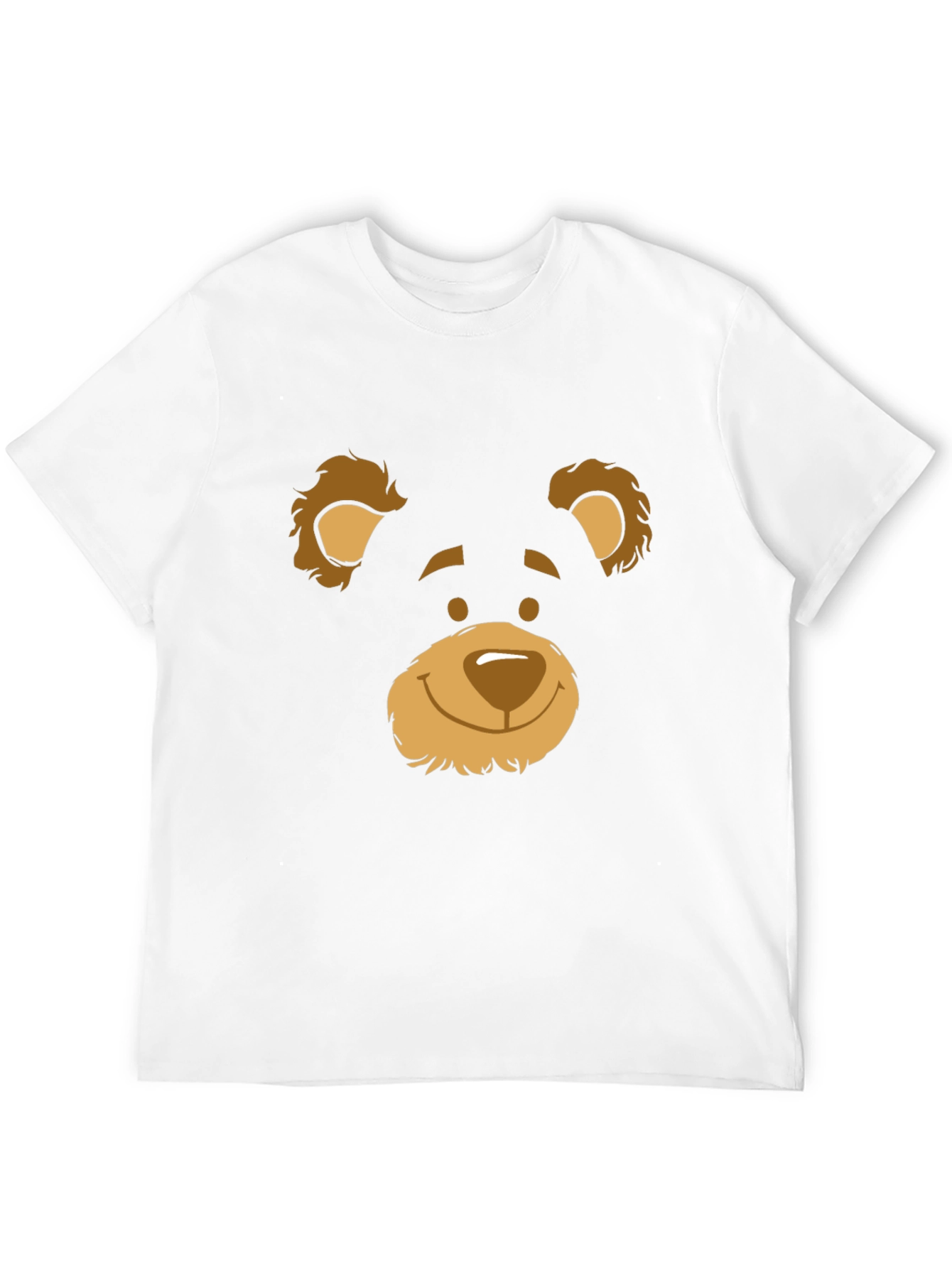 Black Black T-Shirt with Bear Face Graphic view 12