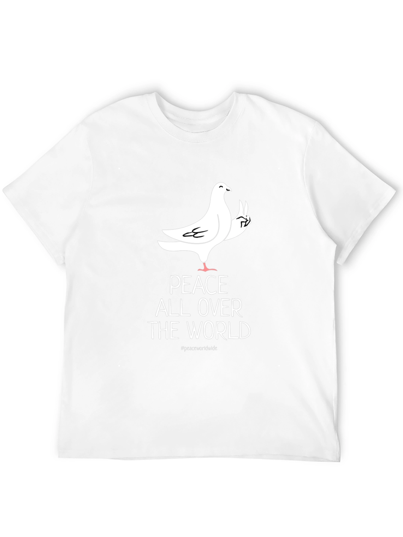 Black Peace Dove Graphic Tee - All Over the World view 12