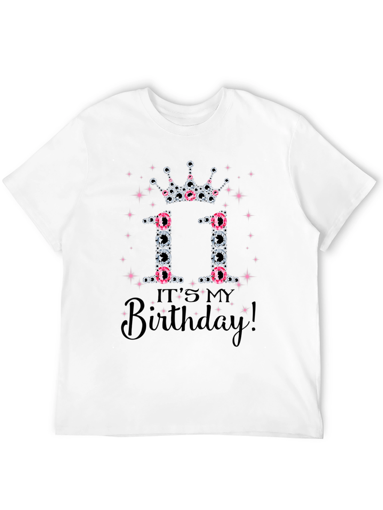 Black It's My 11th Birthday T-Shirt view 12