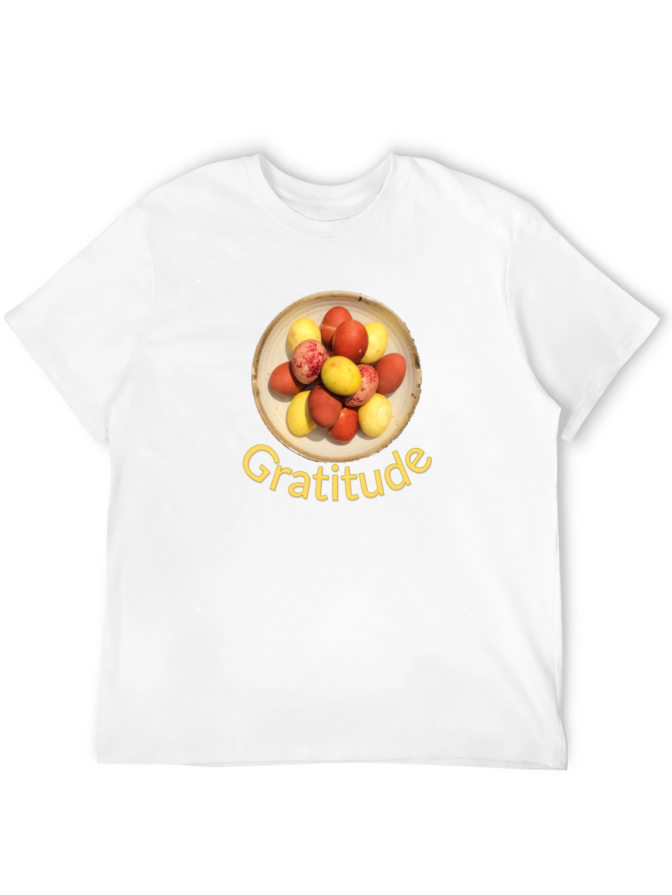 Black Gratitude T-Shirt: Colorful Egg Design, Soft Cotton Blend view 12
