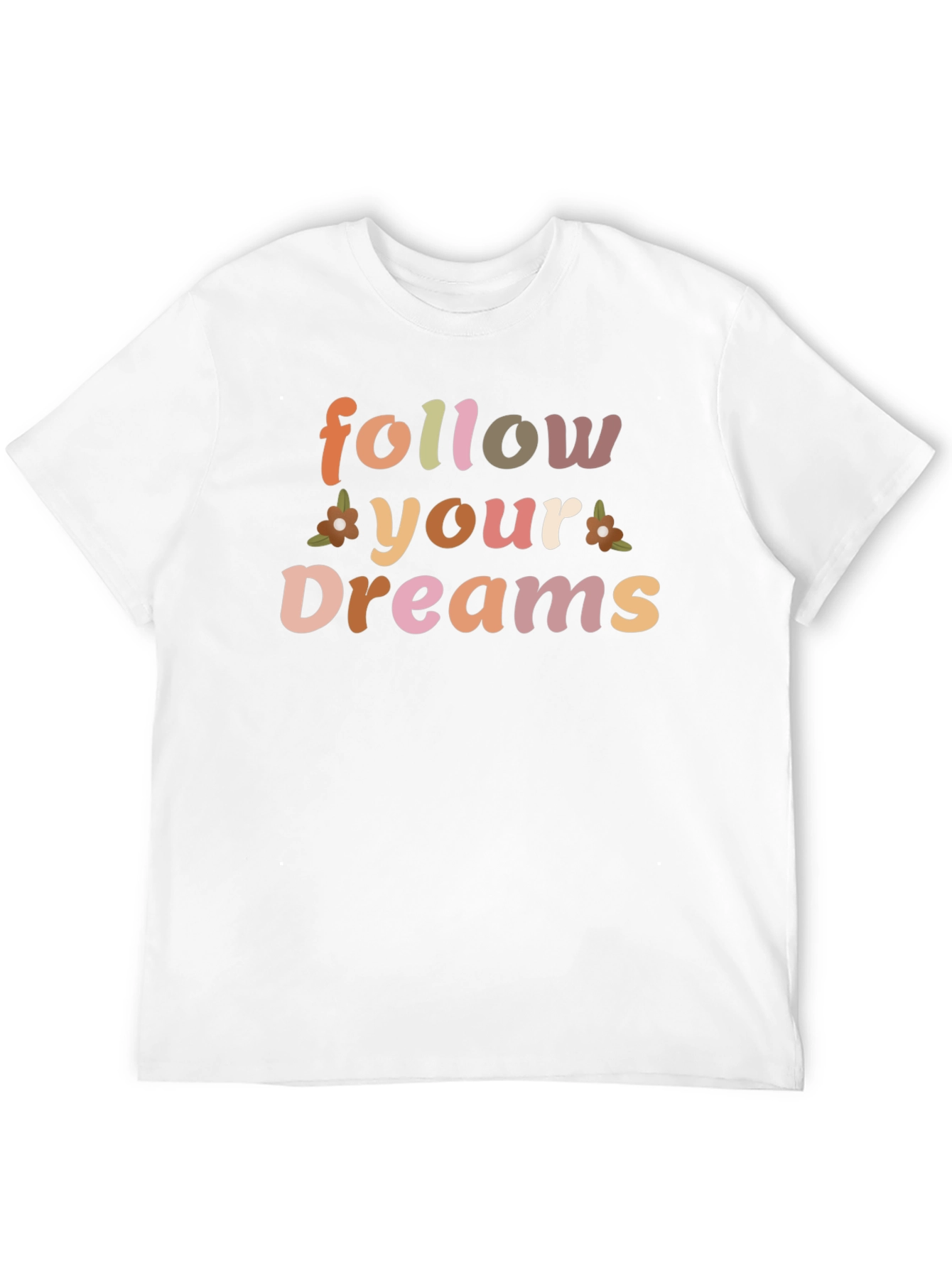 Follow Your Dreams Graphic Tee - Soft Black Cotton T-Shirt - 12