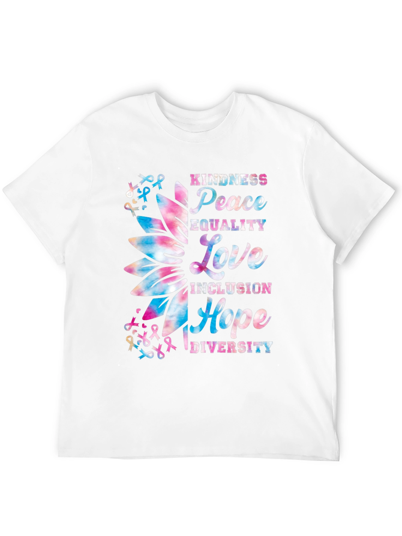 Black Kindness Peace Equality Love T-Shirt view 12