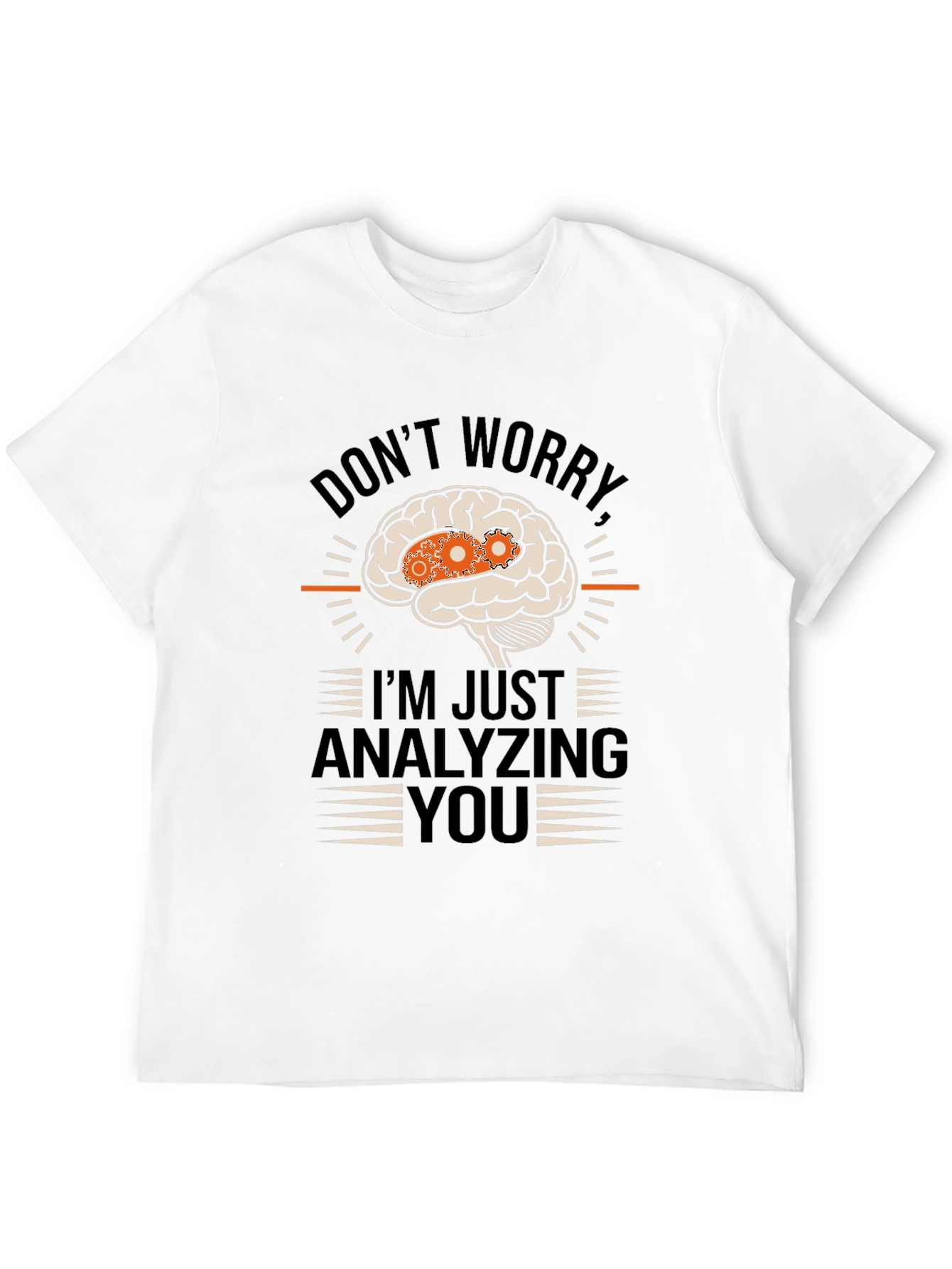 Black Analyzing You Brain Gear T-Shirt view 12