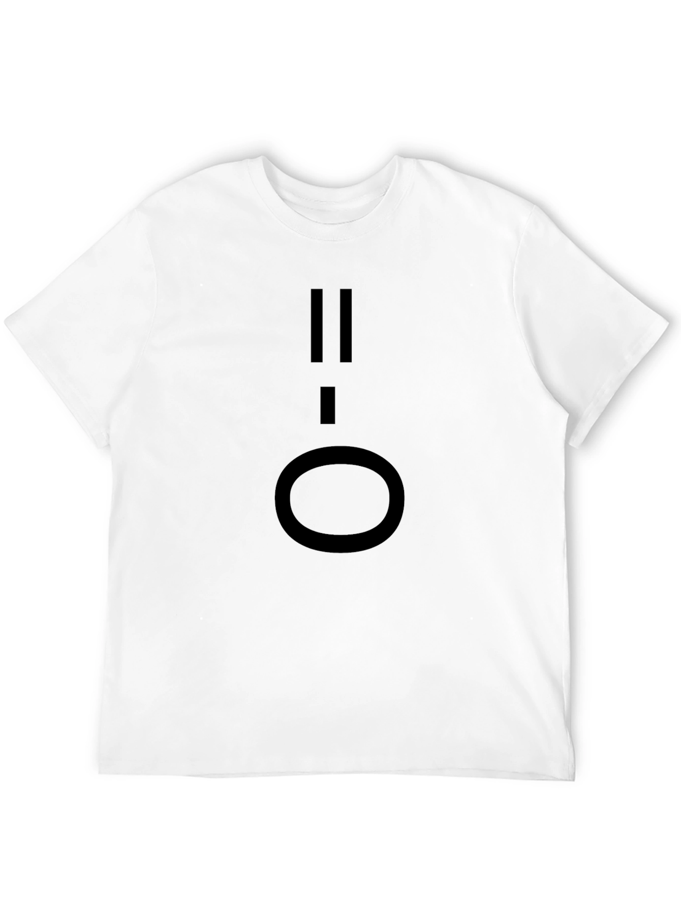 Black Minimalist Black T-Shirt with Graphic Design view 12