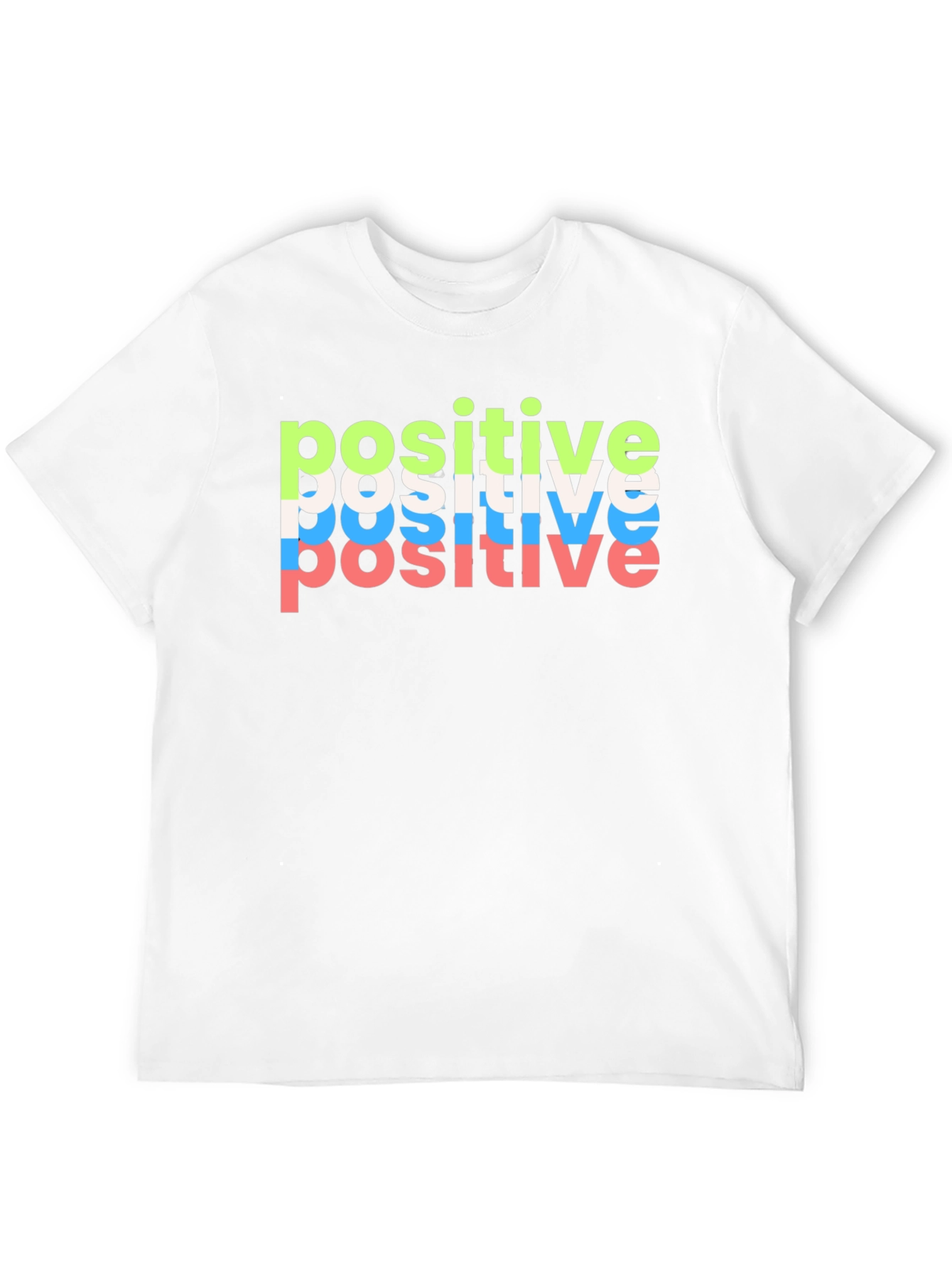 Black Positive Vibes Black T-Shirt view 12
