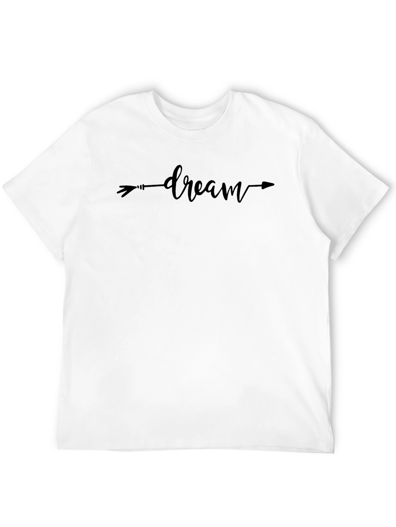 Black Dream Arrow Graphic Tee - Unisex Black Cotton Shirt view 12