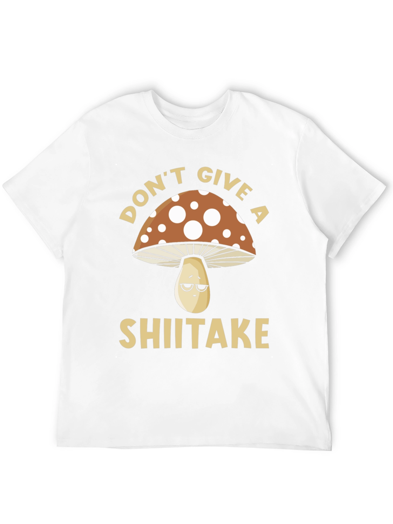Black Don't Give a Shiitake T-Shirt - Funny Mushroom Tee view 12
