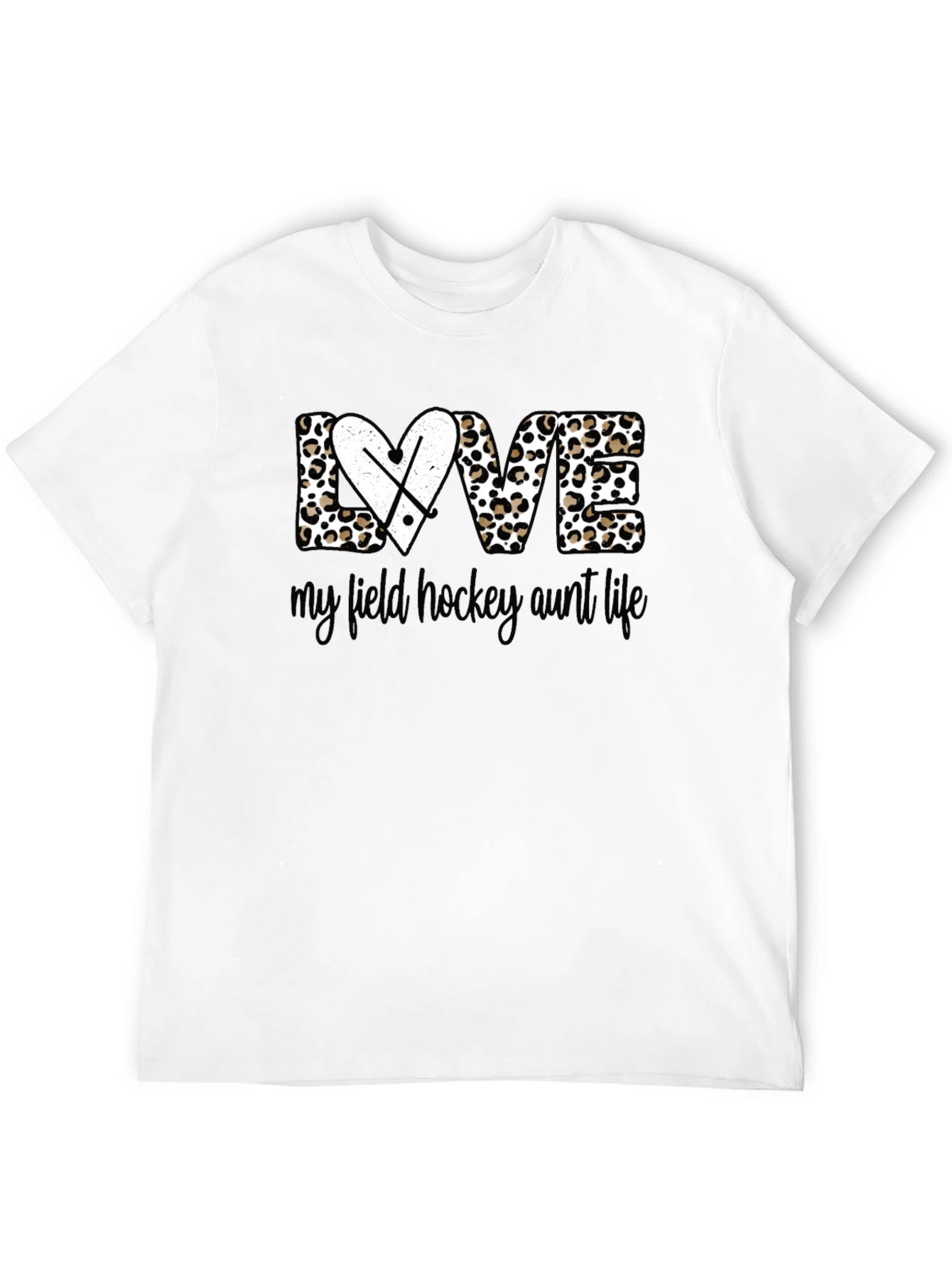 Black Field Hockey Aunt Life Tee view 12
