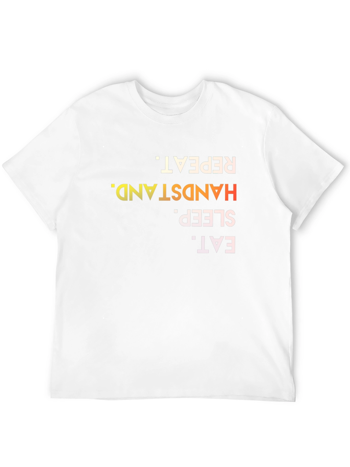 Black Eat Sleep Handstand Repeat T-Shirt view 12