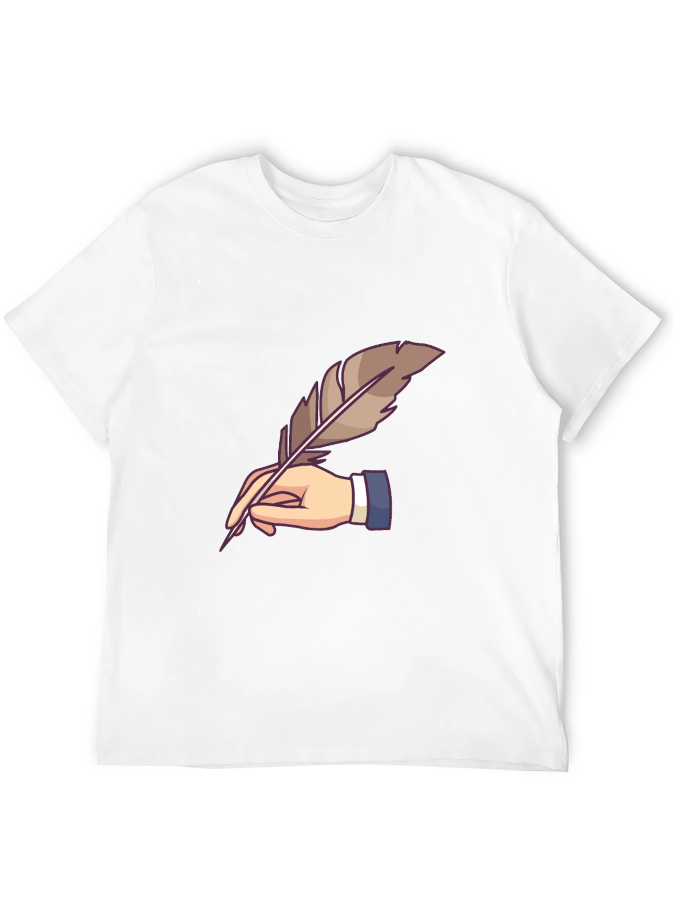 Black Quill Pen Writer Graphic Tee view 12