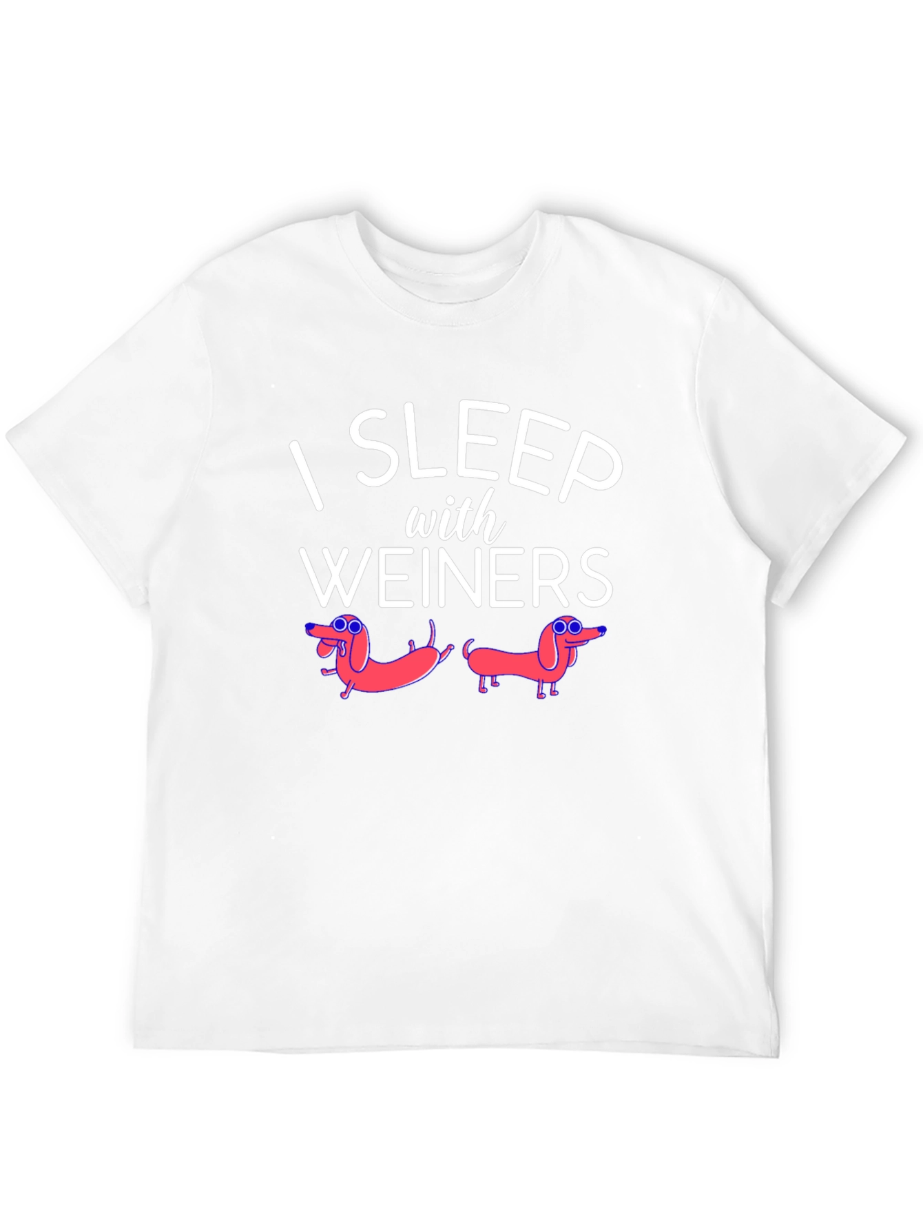 Black I Sleep With Weiners Funny Graphic Tee view 12