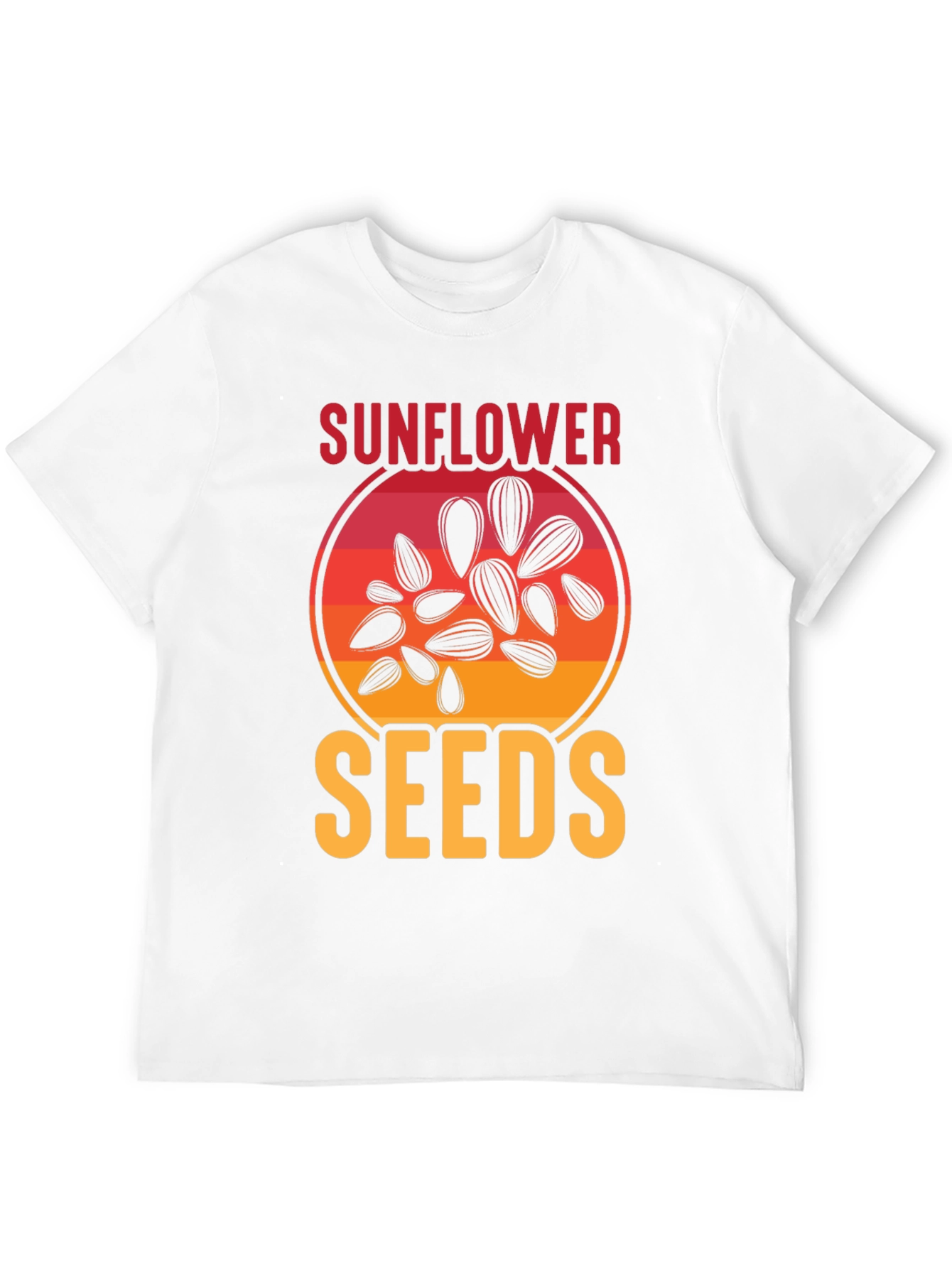 Black Sunflower Seeds Graphic Tee - Unisex Black T-Shirt view 12