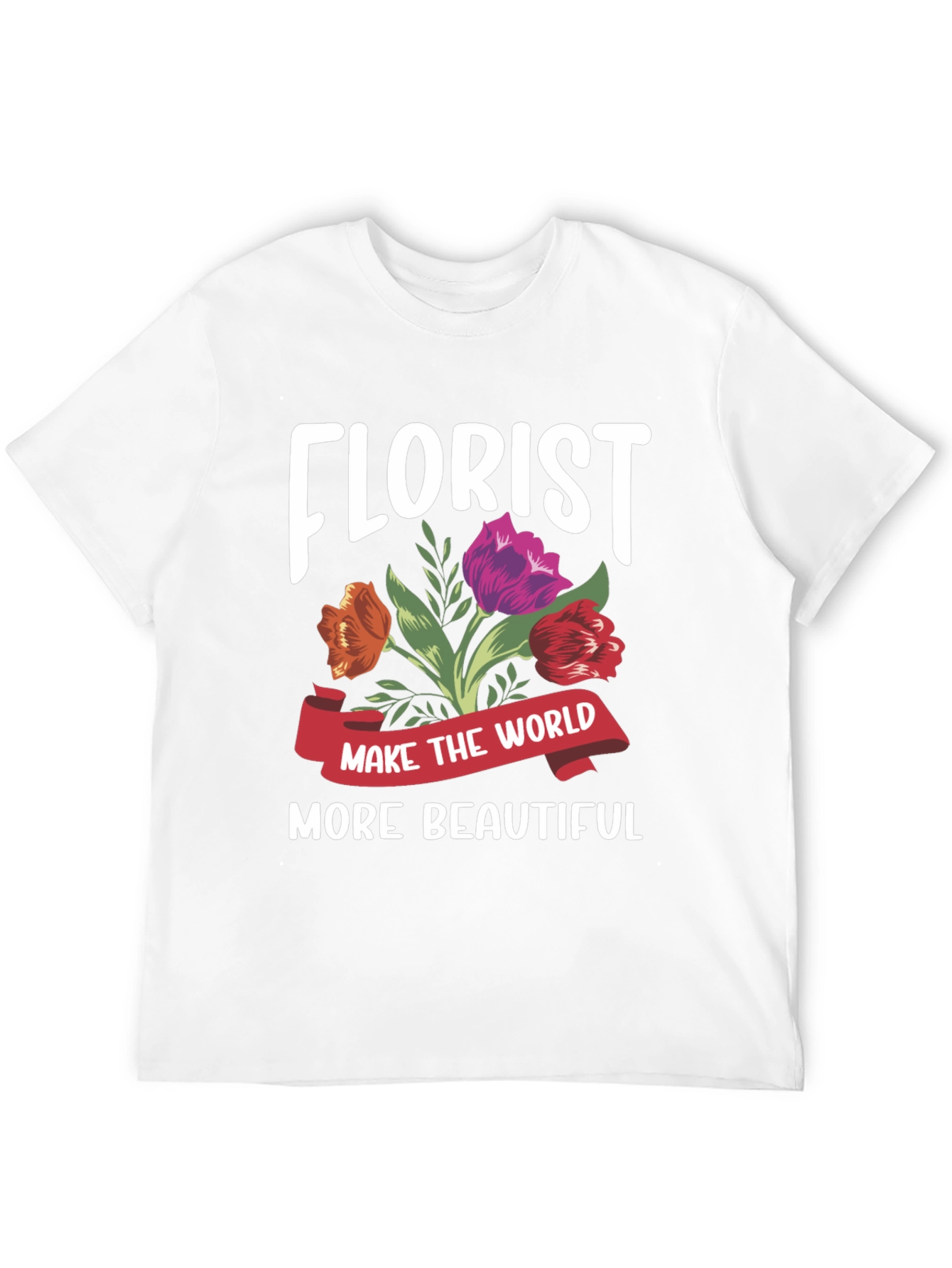 Black Florist T-Shirt - Make the World More Beautiful view 12