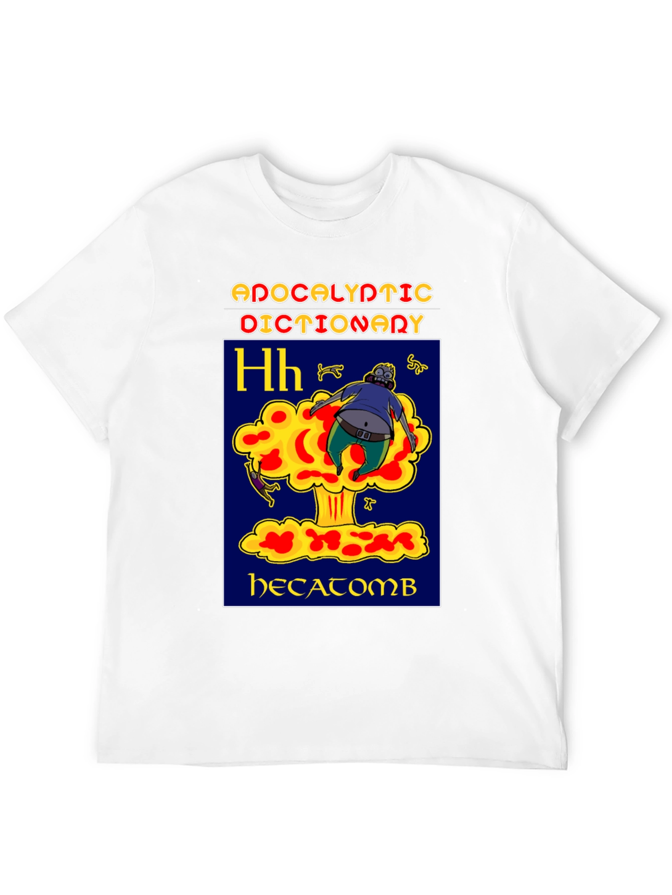Black Apocalyptic Dictionary Hecatomb T-Shirt view 12