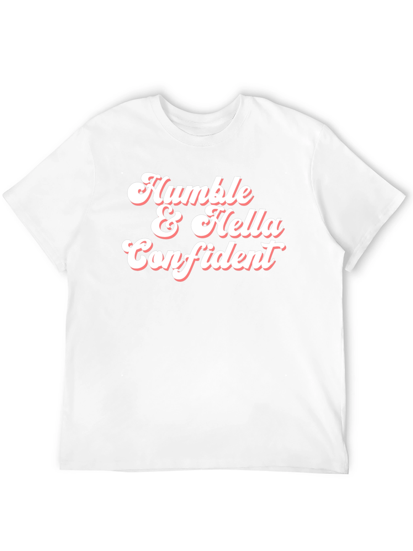 Black Humble & Hella Confident Graphic Tee - Black Cotton Blend view 12