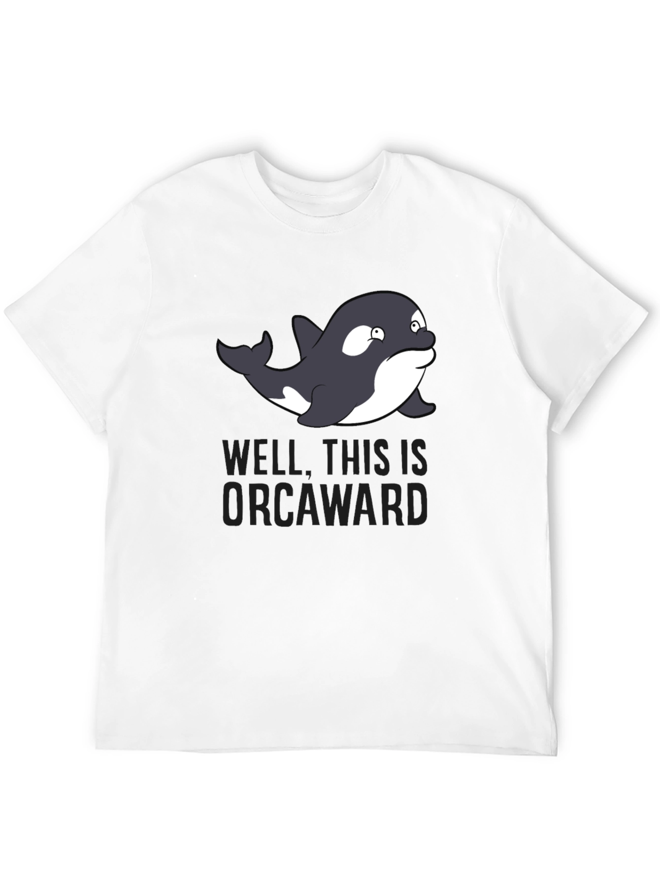 Black Orcaward Funny Graphic Men's T-Shirt view 12