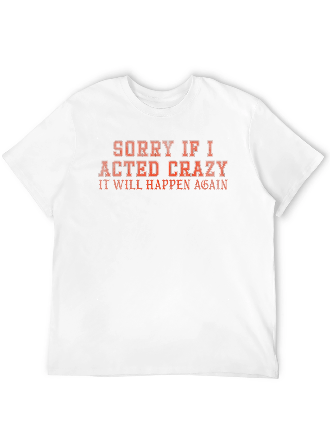 Black Funny Crazy Act Again Graphic Tee view 12