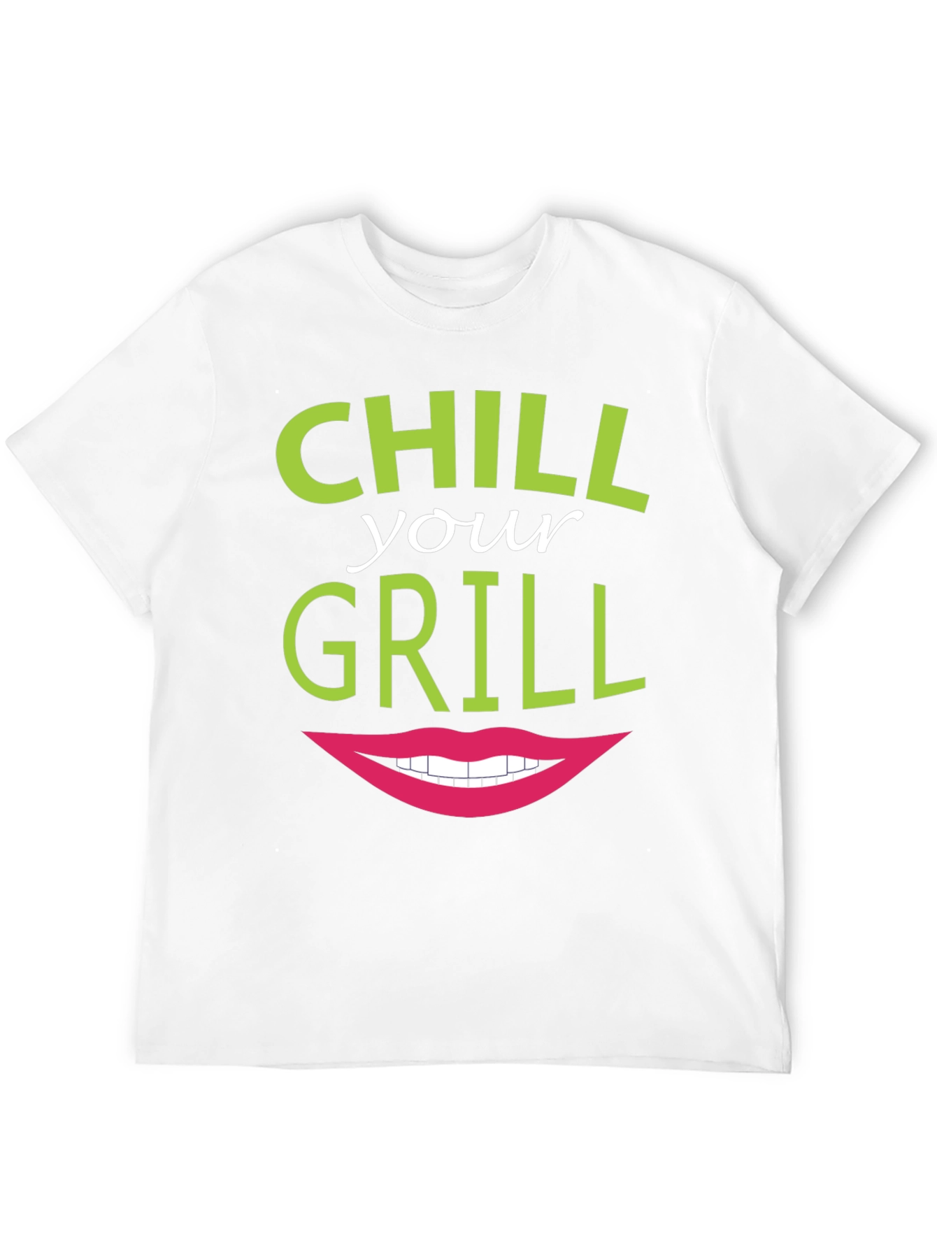 Black Chill Your Grill Funny Graphic T-Shirt view 12