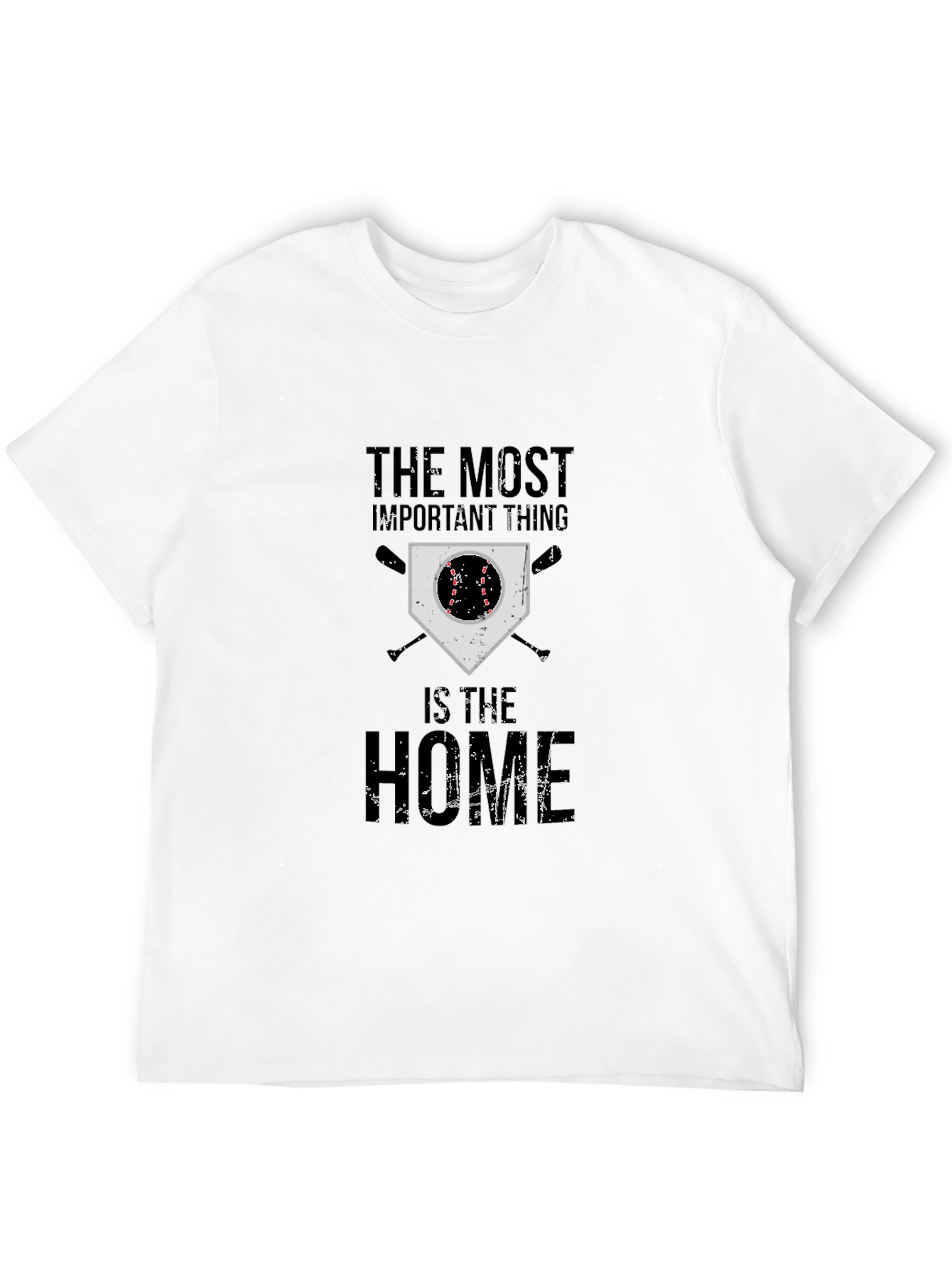 Black Baseball Home T-Shirt view 12