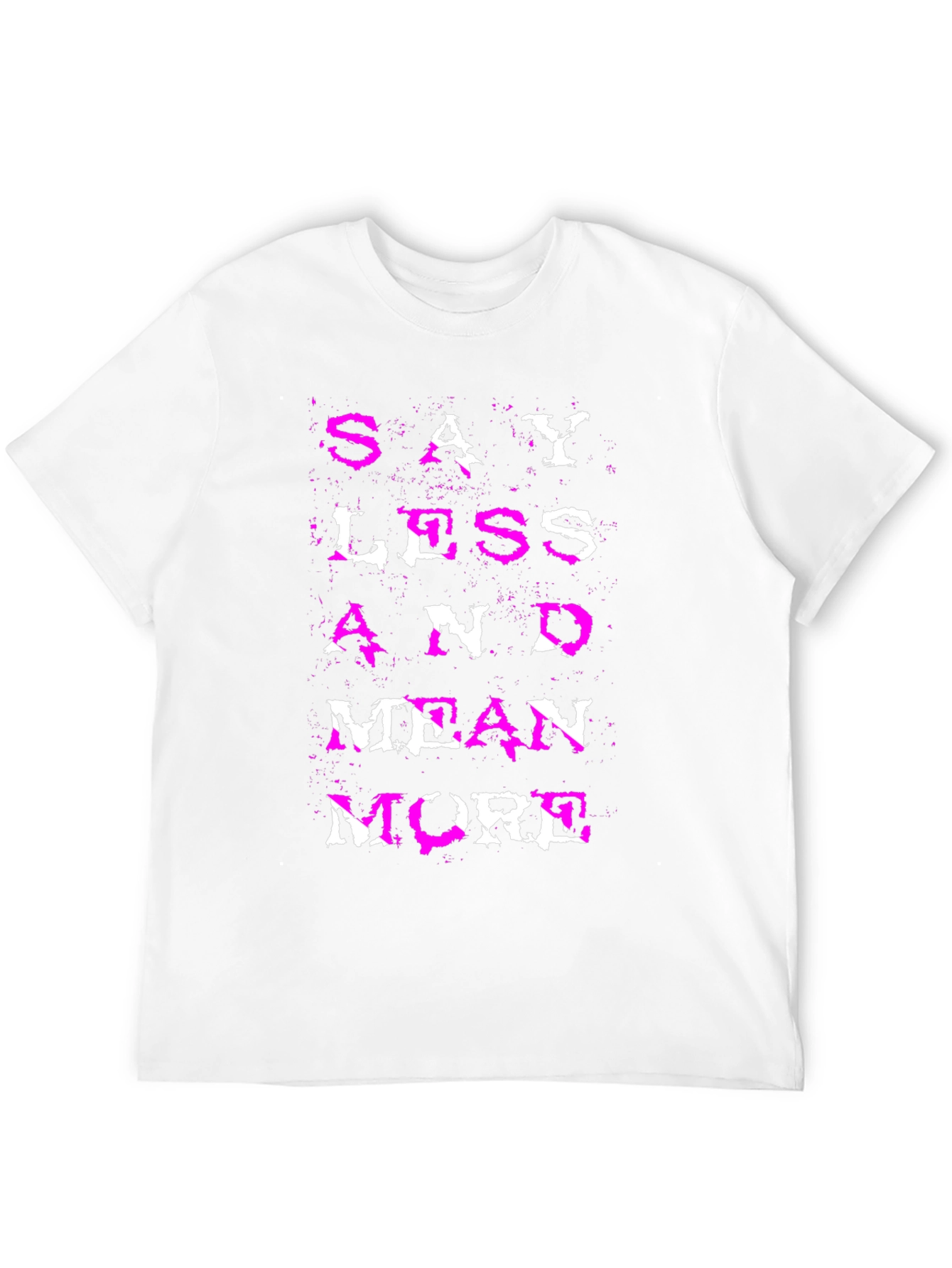 Black Say Less Mean More Graphic Tee view 12